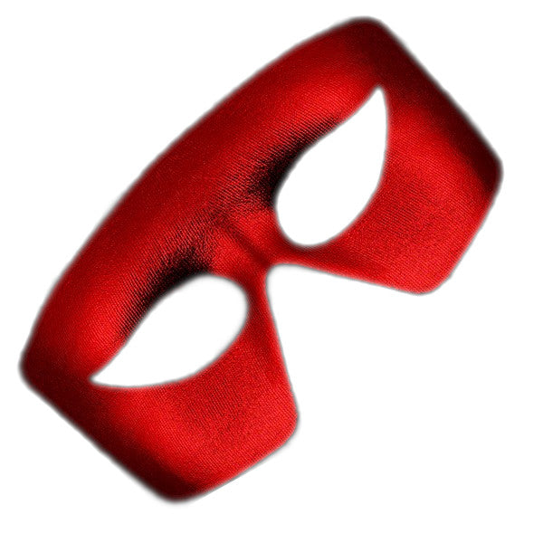 Masquerade Red Non-Light Up Metallic Mask Mardi Gras
