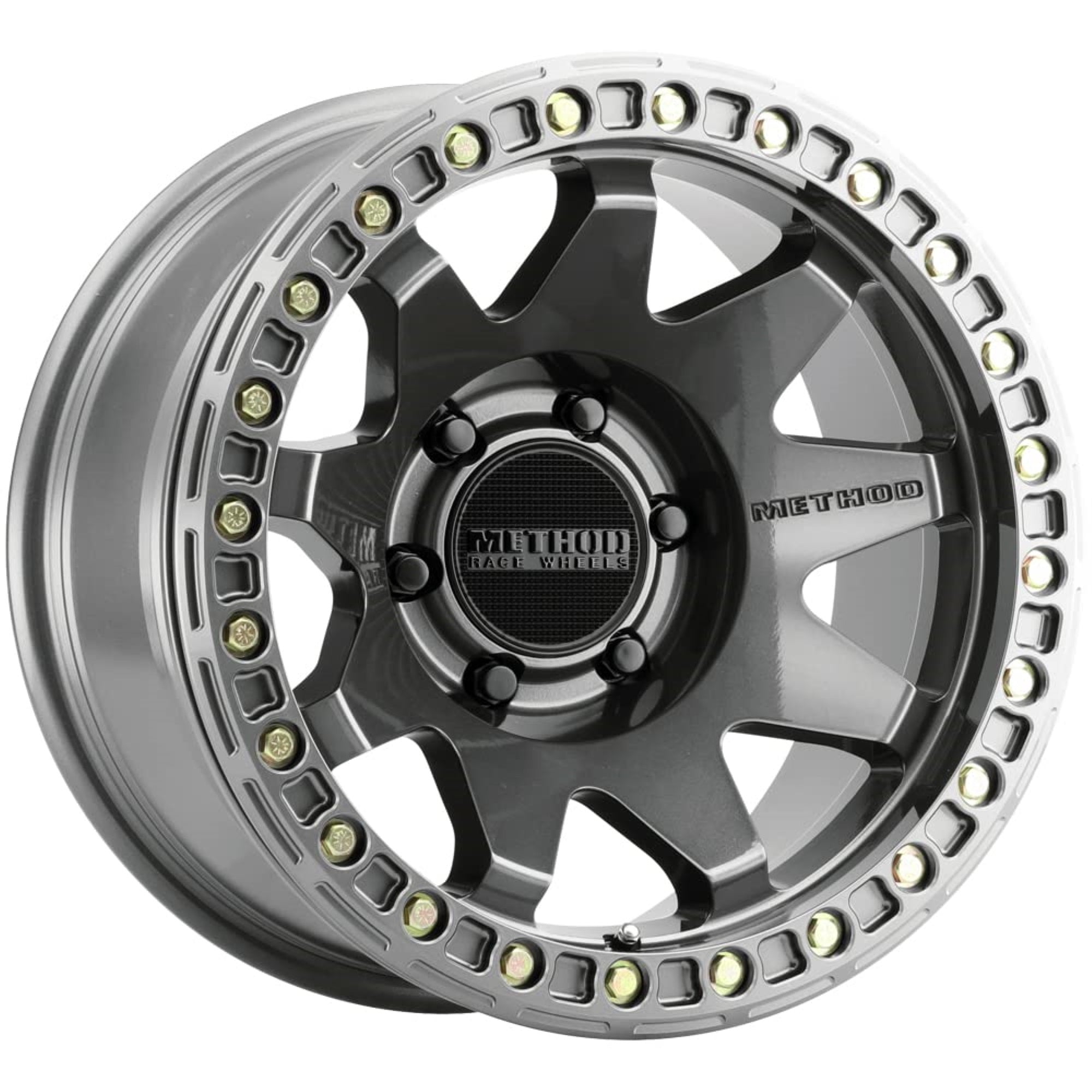 Method Race Wheels 108 Titanium Wheel With Gloss (17 X 9. Inches /6 X 5 Mm, -44 Mm Offset)