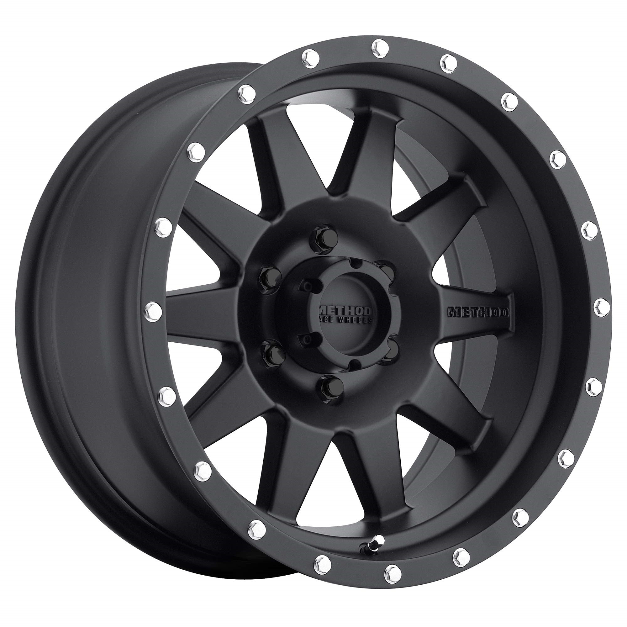 Method Race Wheels 301 The Standard Matte Black 18X9' 6X5.5', 18Mm Offset 5.75' Backspace, Mr30189060518