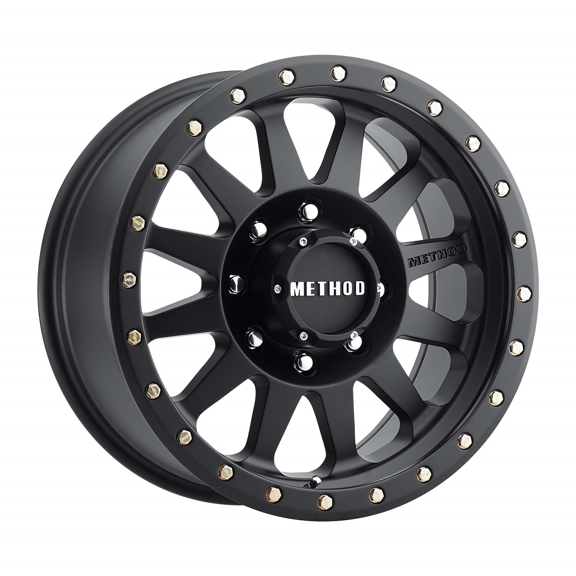 Method Race Wheels 304 Double Standard Matte Black 20X10' 8X6.5', 18Mm Offset 4.76' Backspace, Mr30421080518N