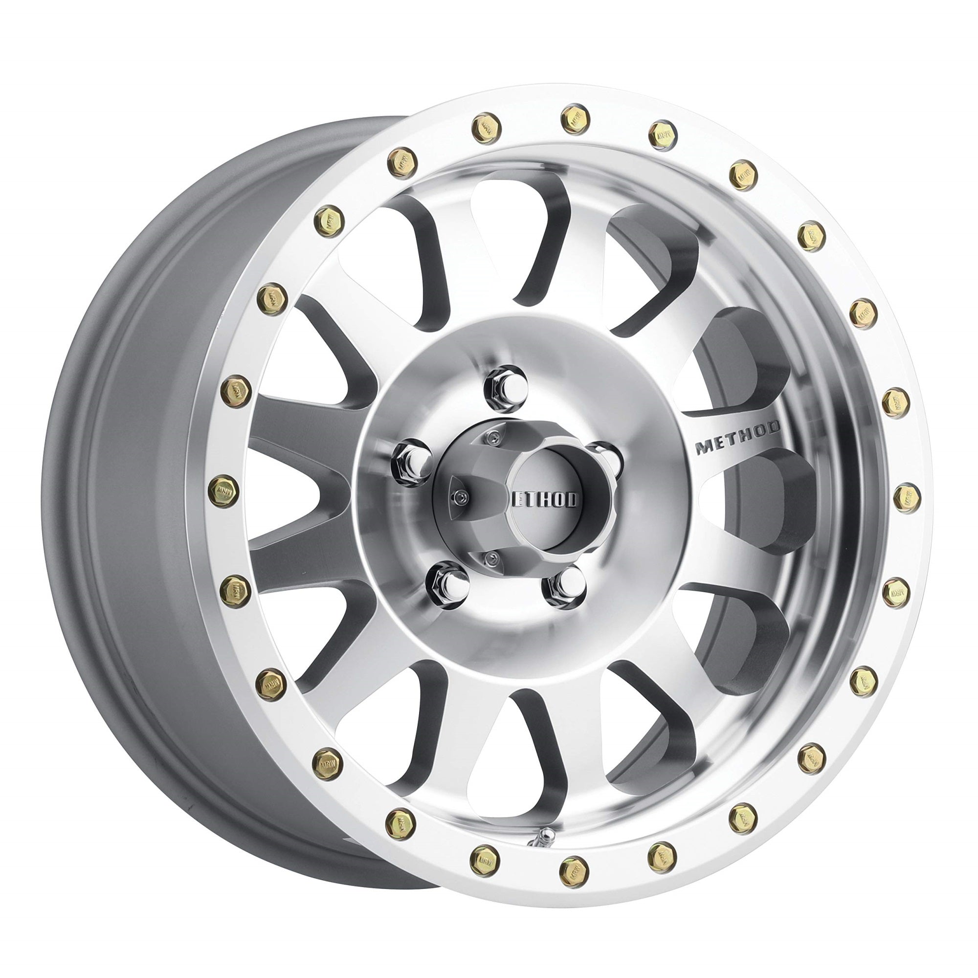 Method Race Wheels 304 Double Standard Machined/Clear Coat 17X8.5' 5X5', 0Mm Offset 4.75' Backspace, Mr30478550300