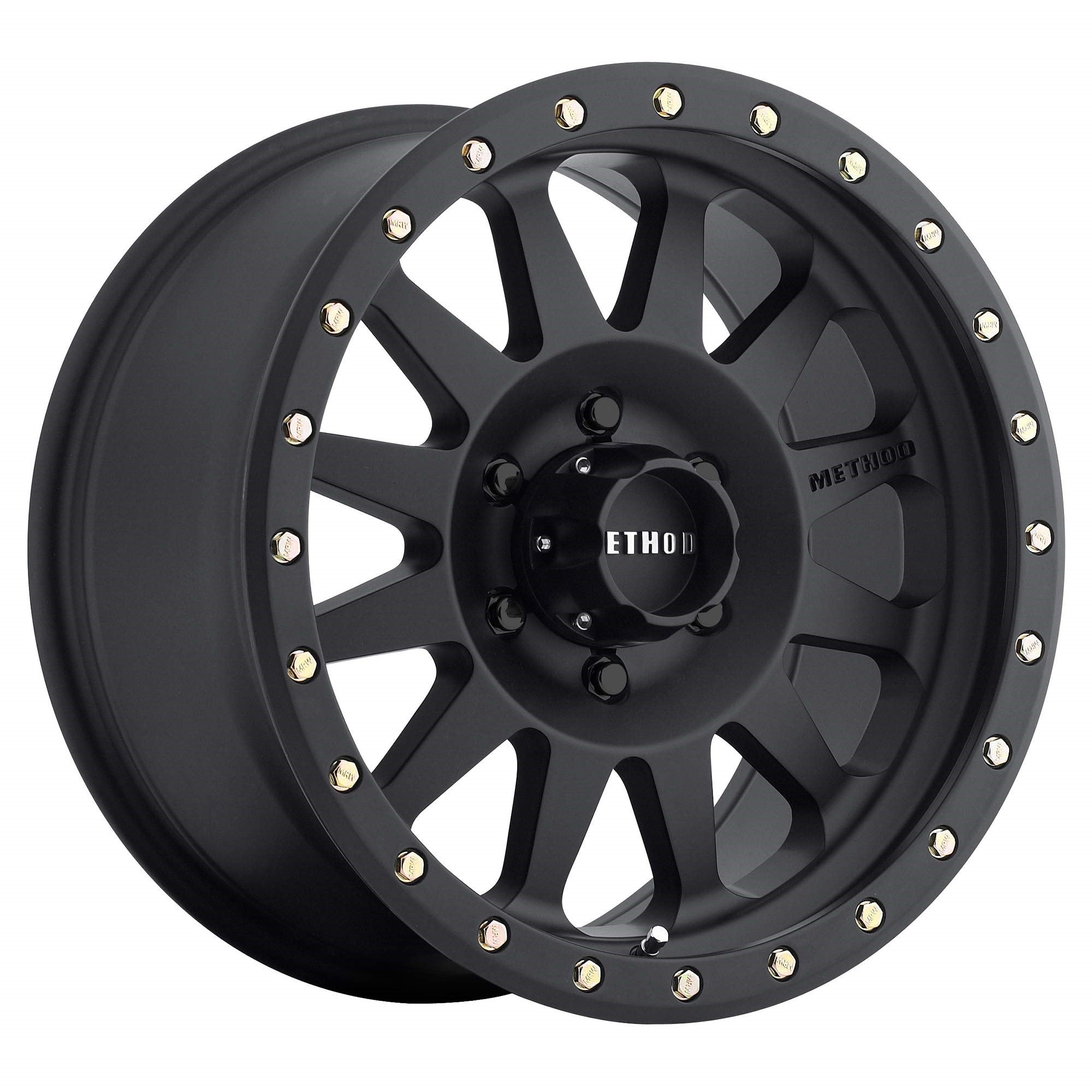 Method Race Wheels 304 Double Standard Matte Black 17X8.5' 6X5.5', 0Mm Offset 4.75' Backspace, Mr30478560500