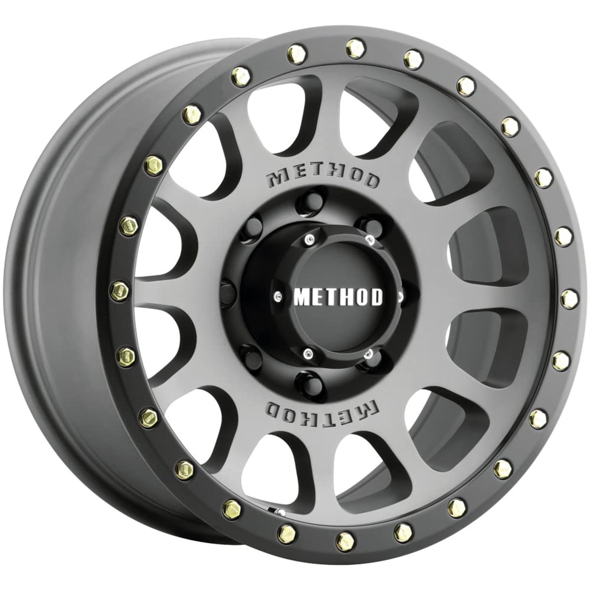 Method Race Wheels 305 Nv Titanium Wheel Matte Black Lip (20 X 9. Inches /8 X 6 Mm, 18 Mm Offset)