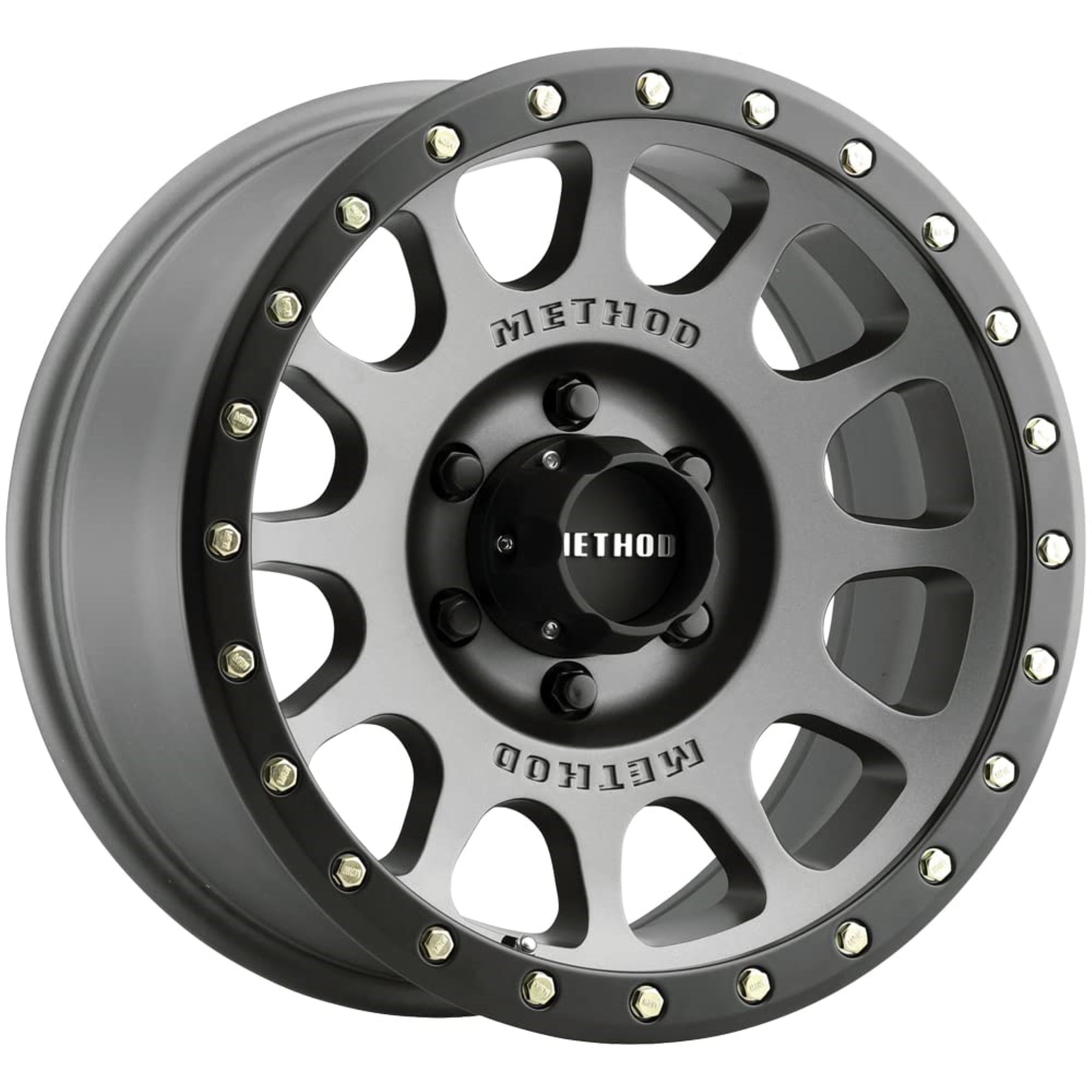 Method Race Wheels 305 Nv Titanium Wheel Matte Black Lip (16 X 8. Inches /6 X 5 Mm, 0 Mm Offset)