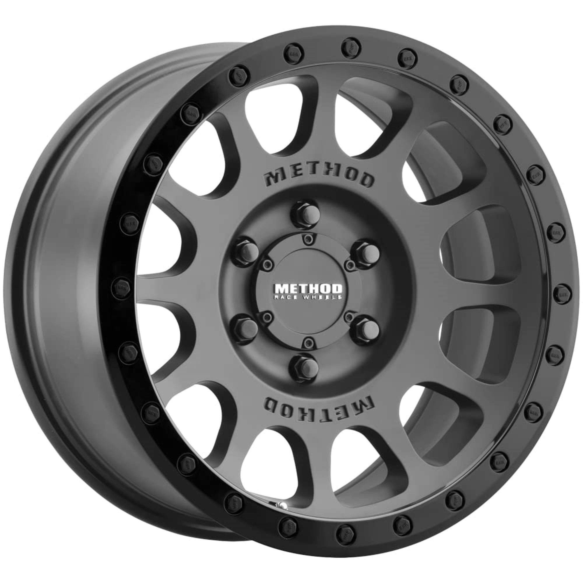 Method Race Wheels 305 Nv Black Wheel With Matte Gloss Lip (17 X 8.5 Inches /5 X 150 Mm, 0 Mm Offset)