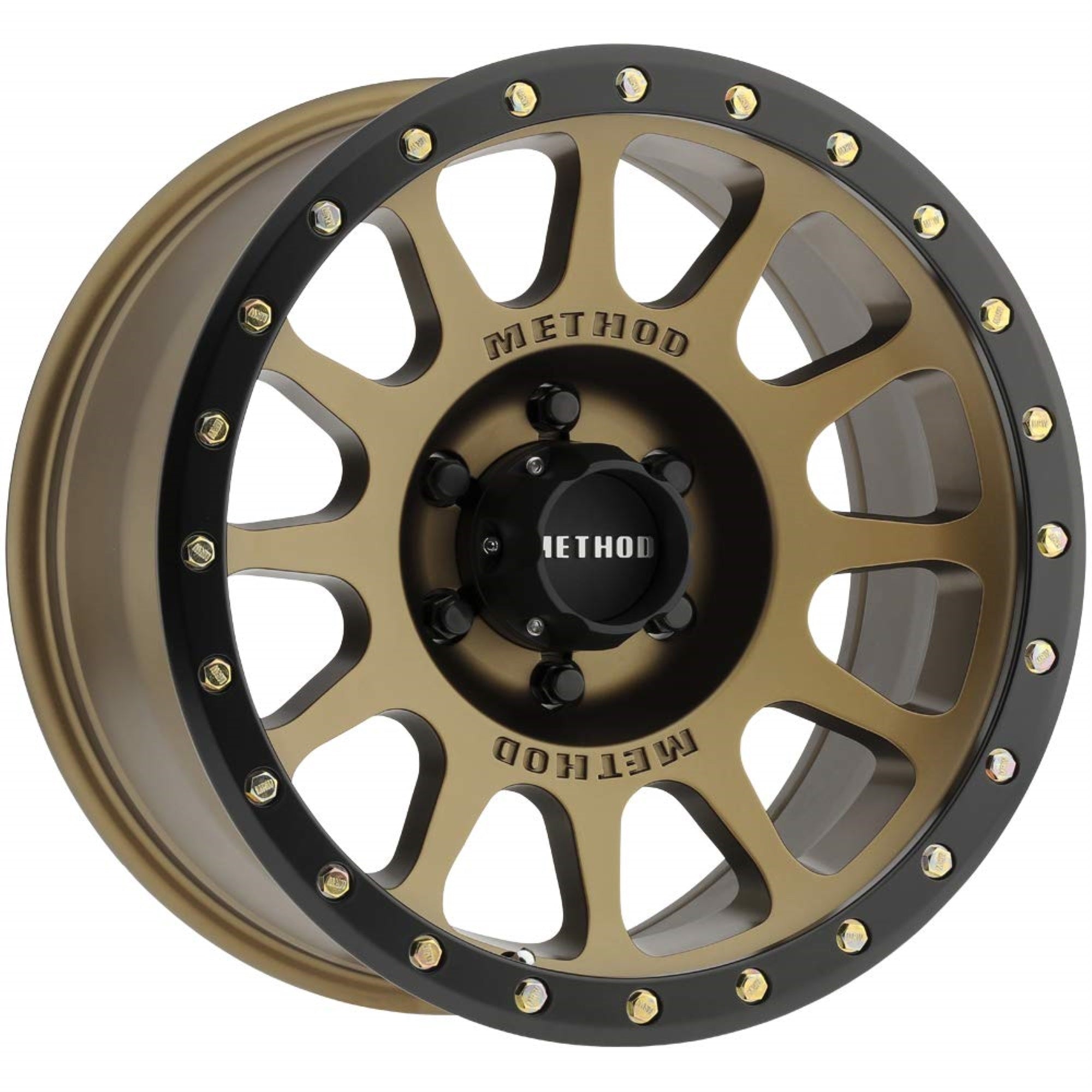 Method Race Wheels 305 Nv Bronze Wheel With Method Matte Black Lip (17 X 8.5 Inches /6 X 5 Mm, 25 Mm Offset)