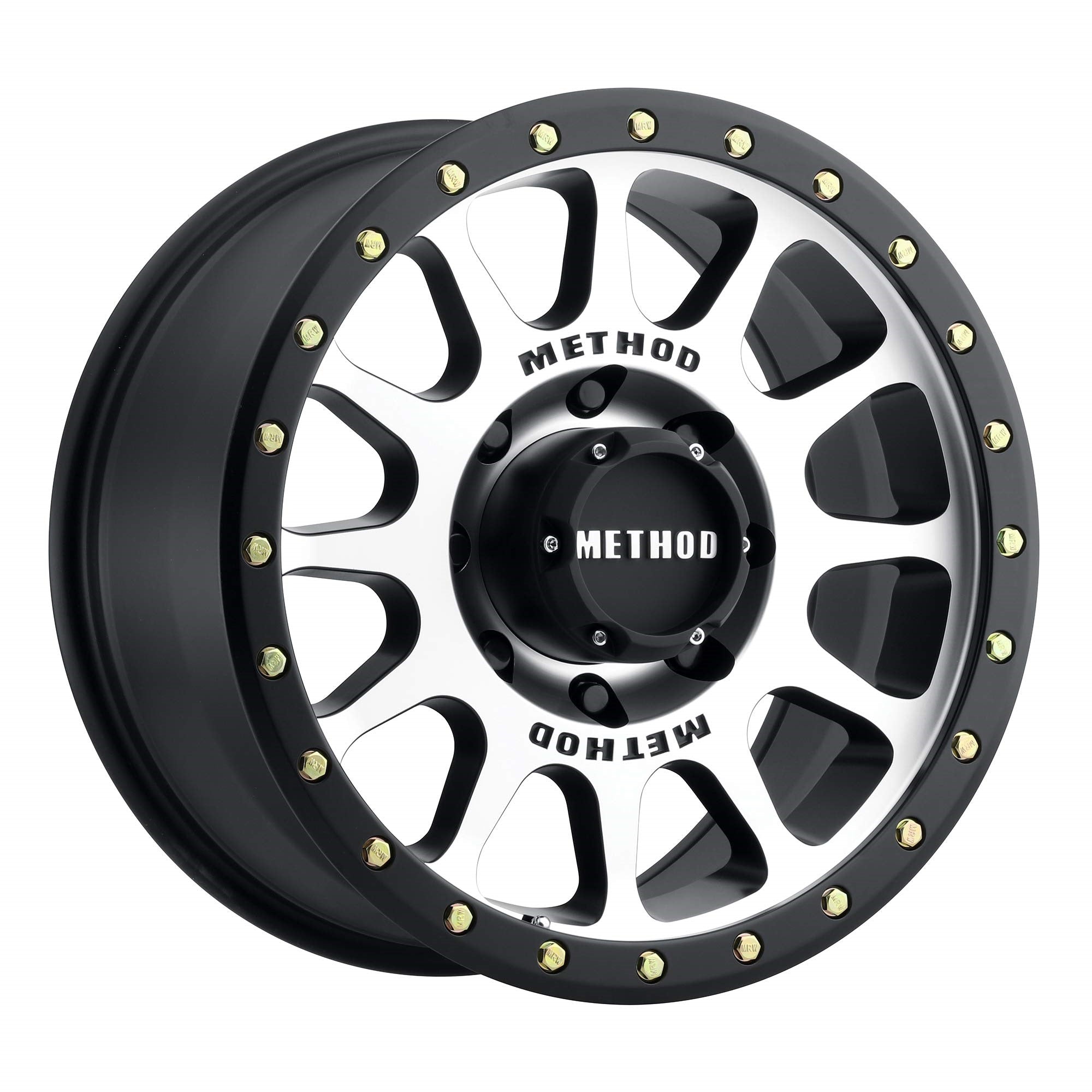 Method Race Wheels 305 Nv Machined/Black Street Loc 17X8.5' 8X6.5', 0Mm Offset 4.75' Backspace, Mr30578580300