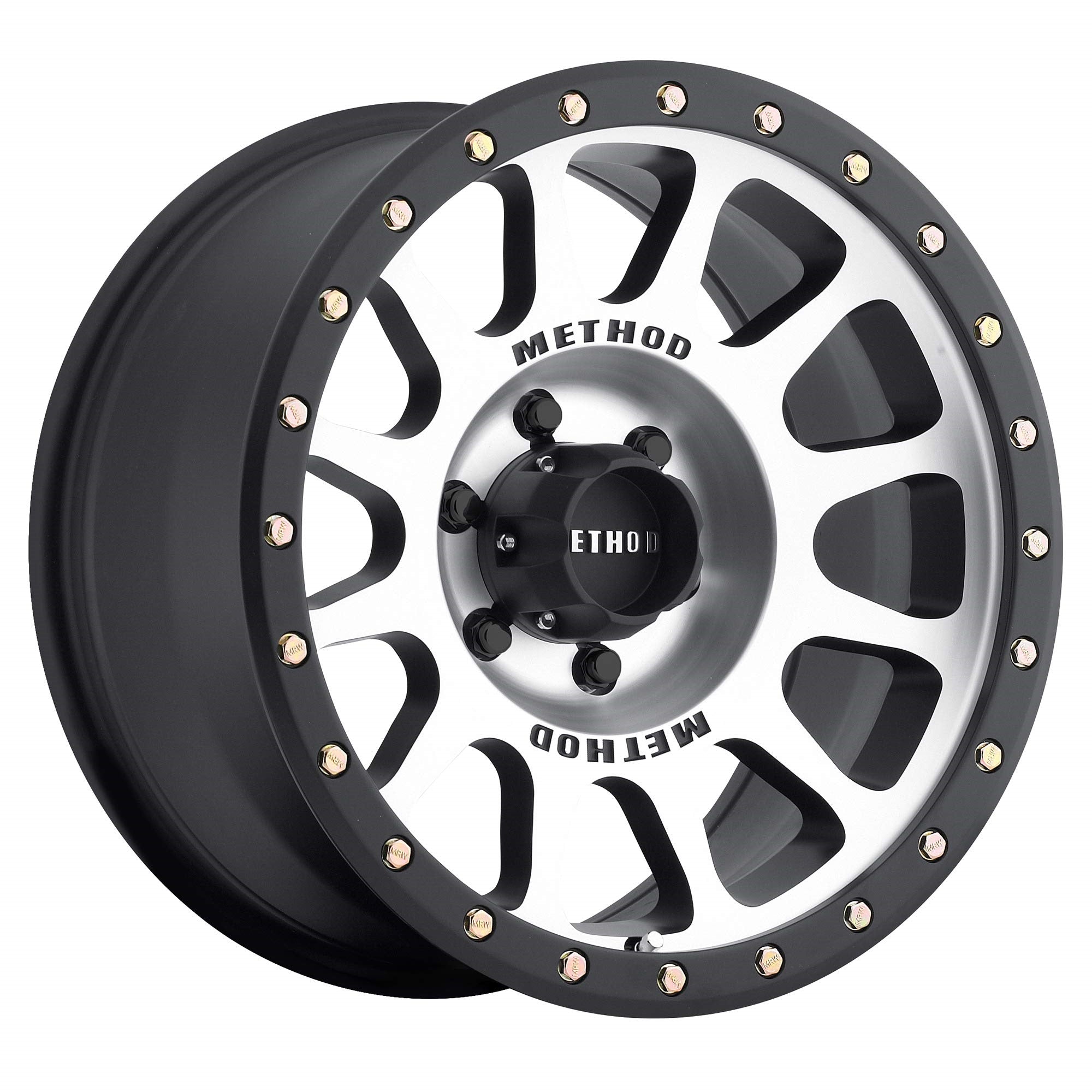 Method Race Wheels 305 Nv Machined/Black Street Loc 18X9' 6X5.5', 12Mm Offset 4.5' Backspace, Mr30589060312N
