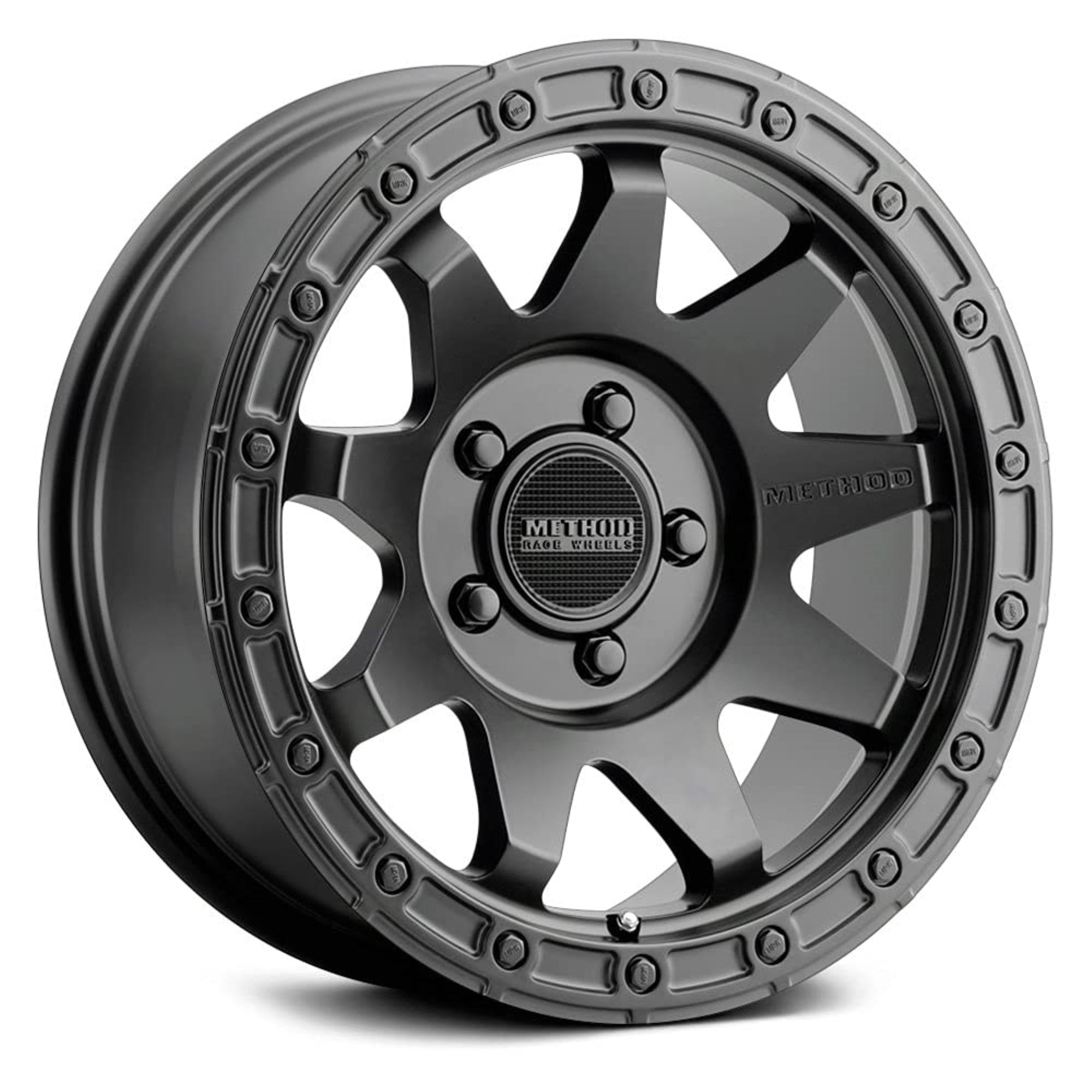 Method Race Wheels 317 Custom Wheel - 17X8.5, 0 Offset, 5X127 Bolt Pattern, 71.5Mm Hub - Matte Black Rim
