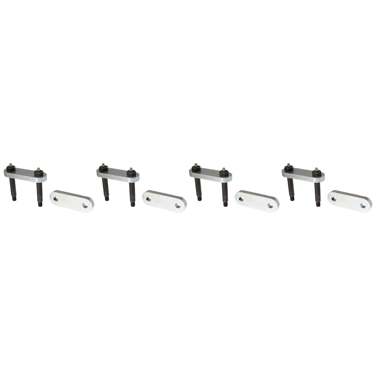 Morryde Mor/Ryde 213.3008 Uo12-021 Heavy Duty Shackle Upgrade Kit, Stock/Equaflex 3-1/8' Shackles - Tandem Axle