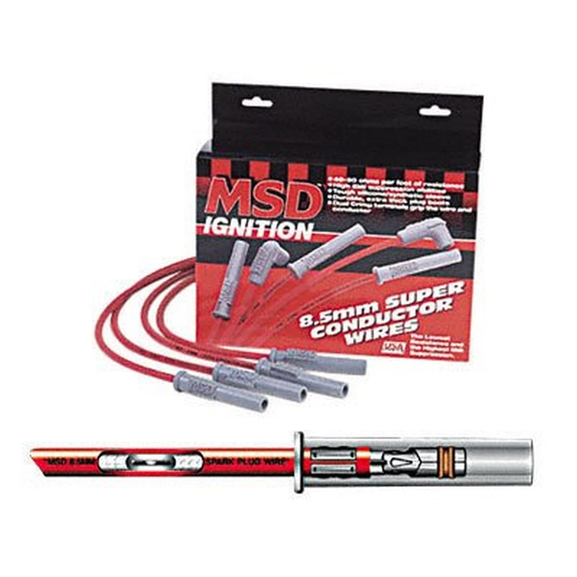 Msd 31183 Super Conductor Spark Plug Wire Set8 Cyl Multi-Angle-Hei, Universal