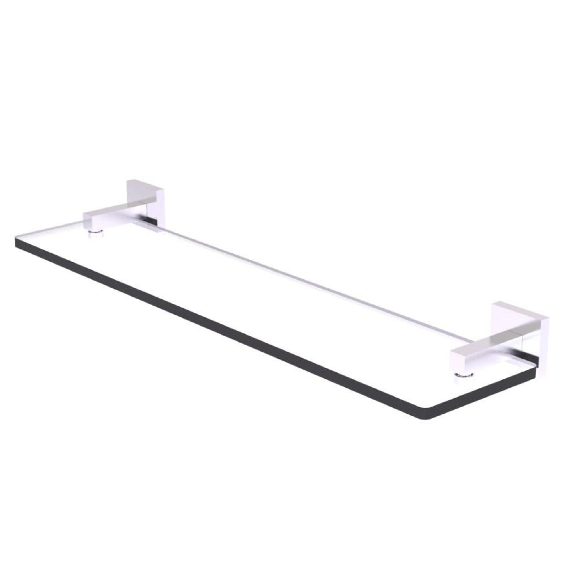 Montero Collection 22 Inch Glass Vanity Shelf With Beveled Edges - Mt-1-22-Sch