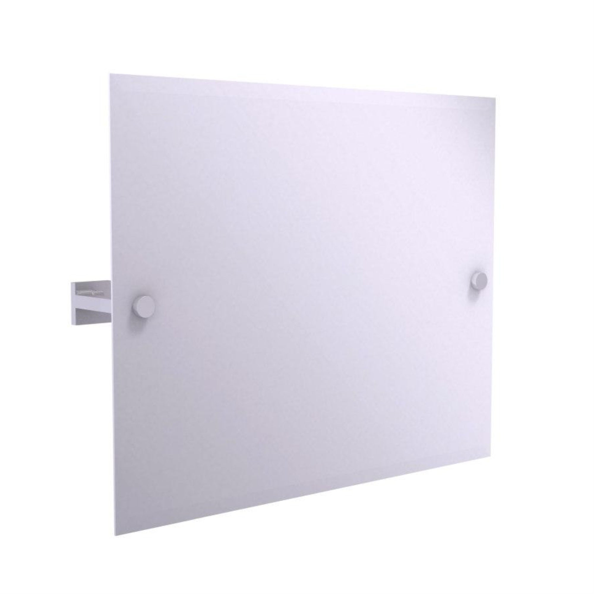 Montero Collection Contemporary Frameless Landscape Rectangular Tilt Mirror with Beveled Edge - MT-93-PC