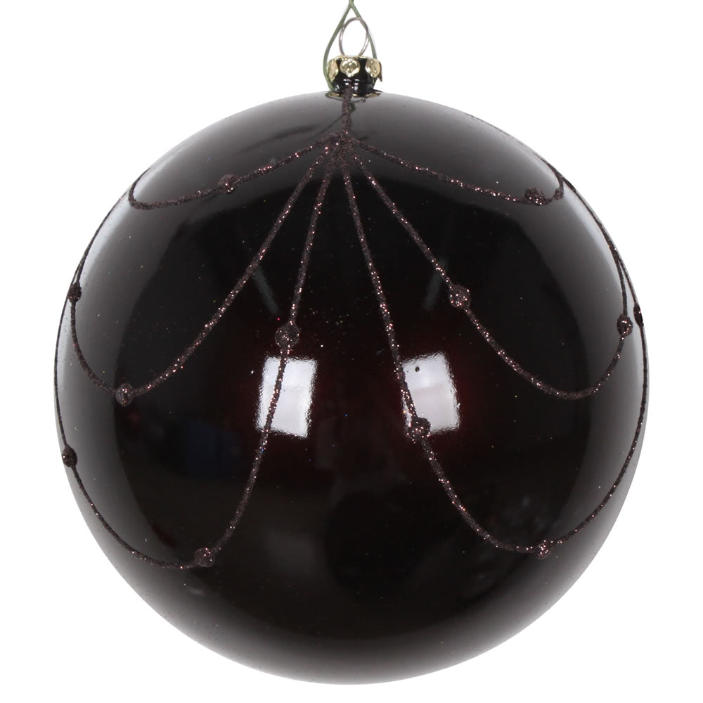 Vickerman 4.75” Chocolate Candy Curtain Orn 4/Bag - MT194675D