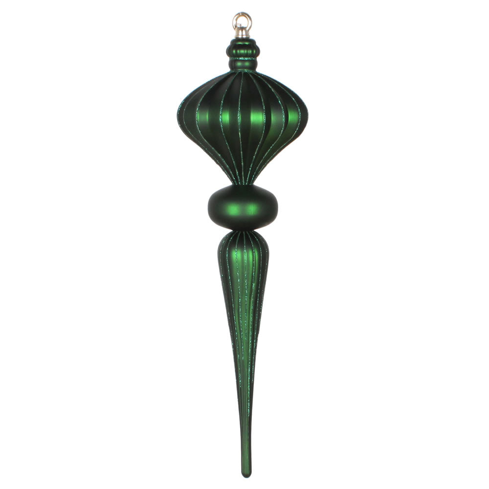 Vickerman 21” Emerald Matte Glitt Diamnd Finl Orn - MT195324