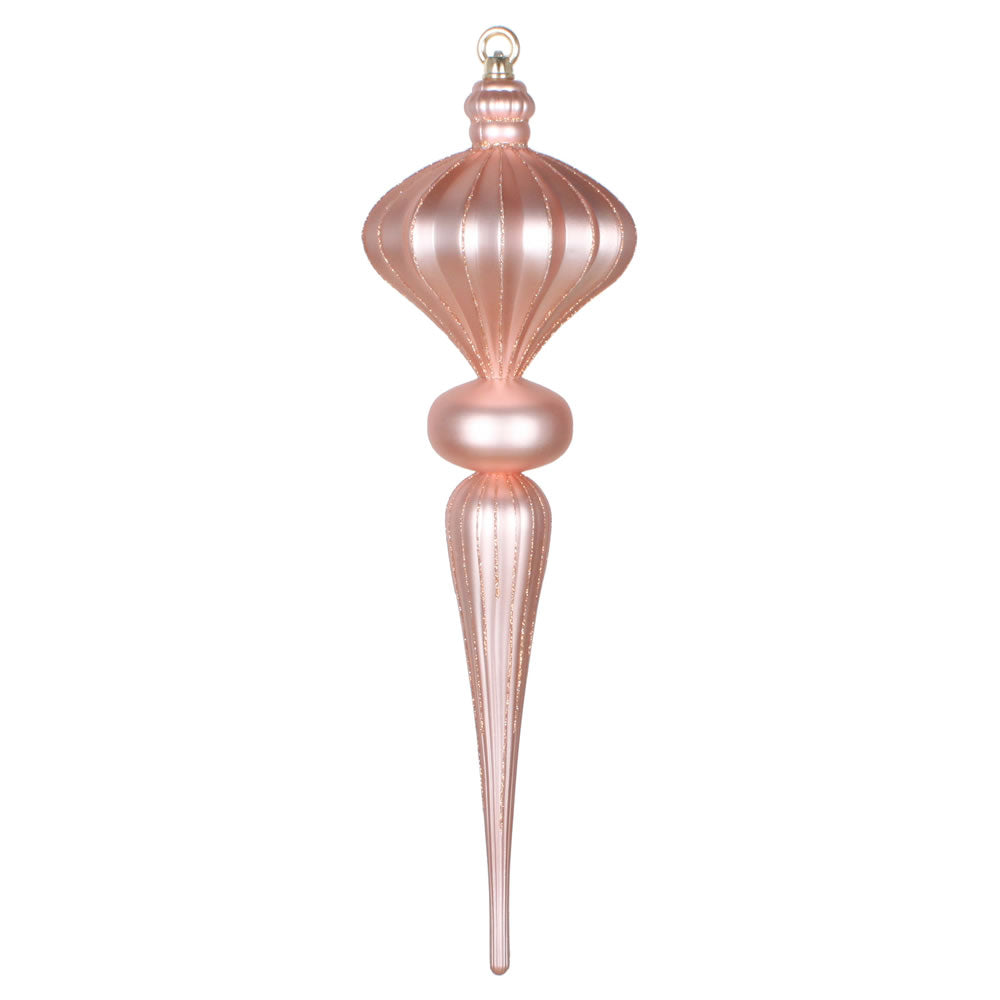 Vickerman 21” Rose Gold Matte Glitt Diamnd Fin Orn - MT195358