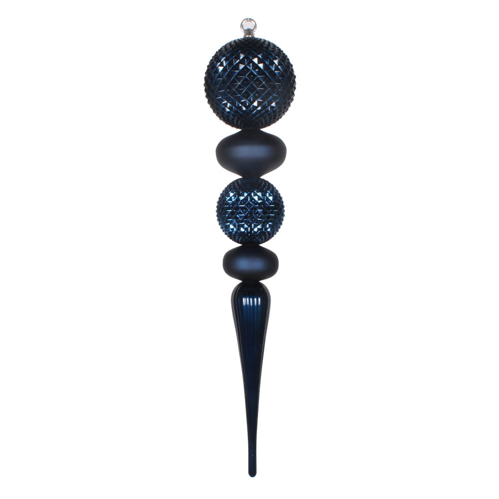 Vickerman 26” Midnt Blue Durian Candy Matte Finial - MT199031