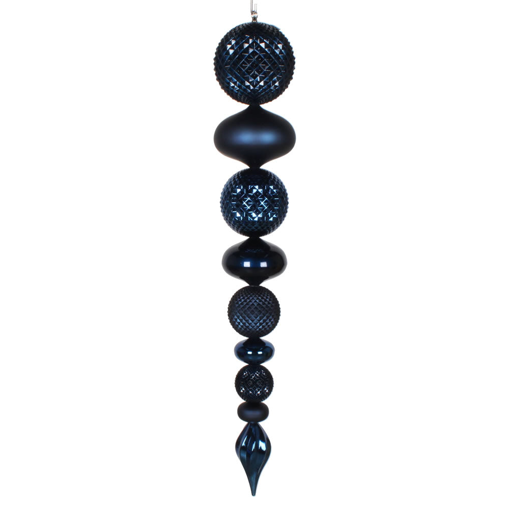 Vickerman 45” Midnight Blue Durian Finial Orn - MT199331