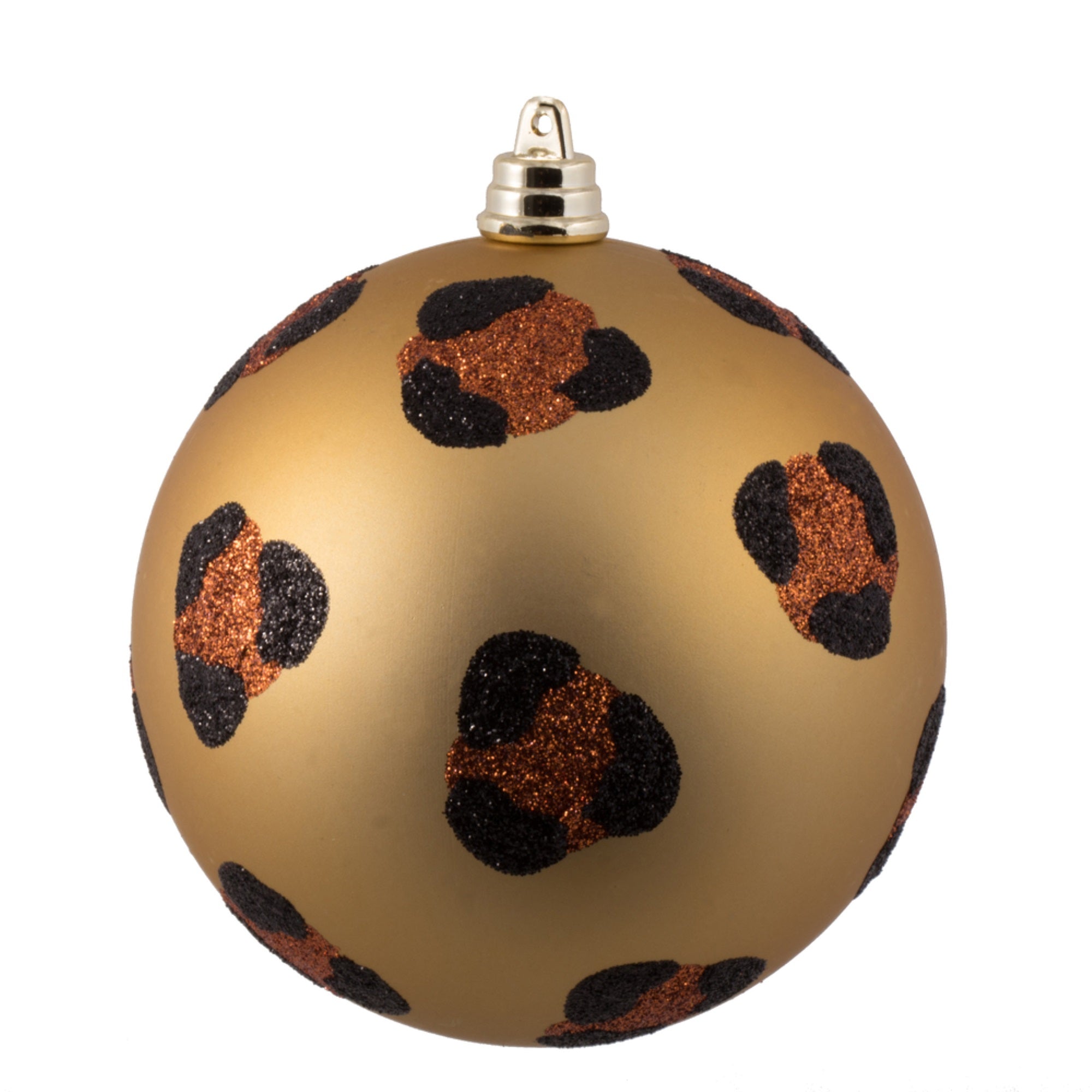4” Matte Copper Gold Leopard Ball 6/Bag