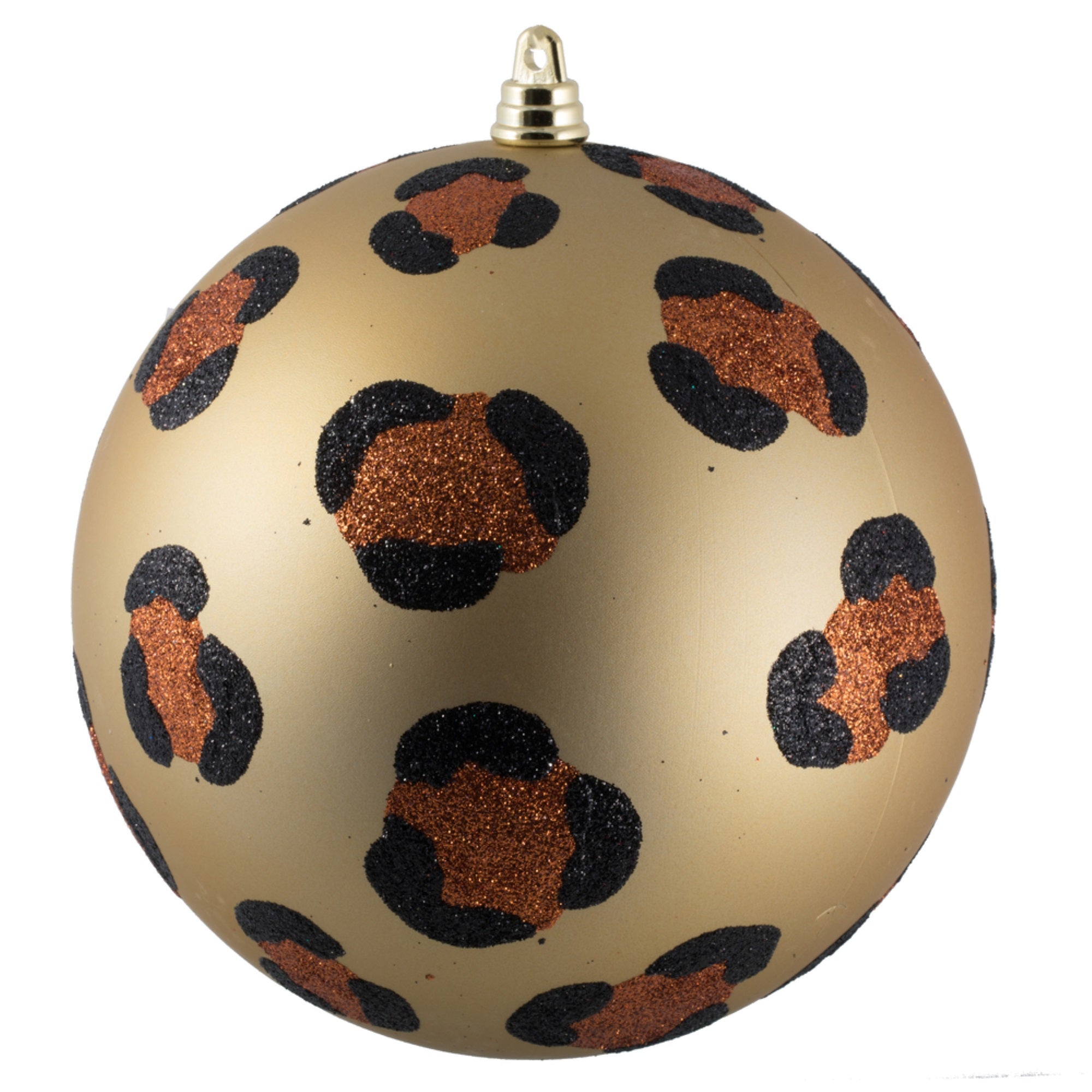 6” Matte Copper Gold Leopard Ball 4/Bag