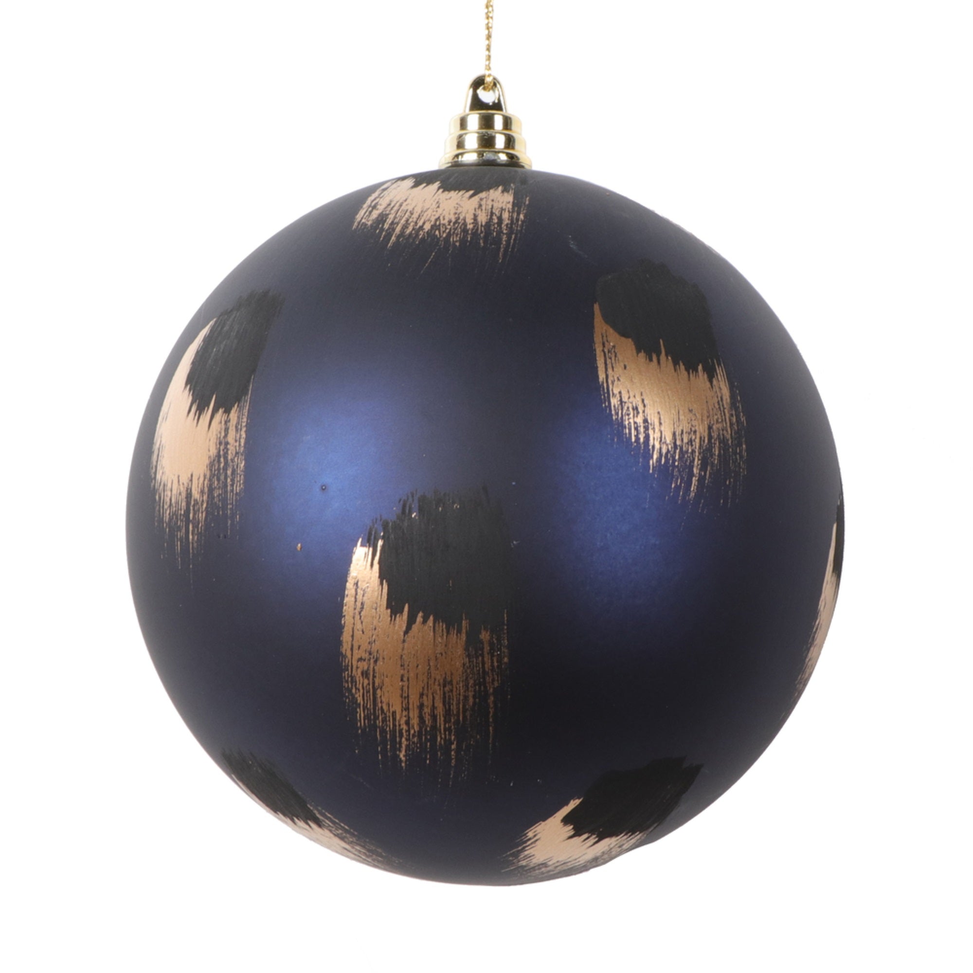 4.75” Mid Blue Brush Strokes Ball 4/Bag