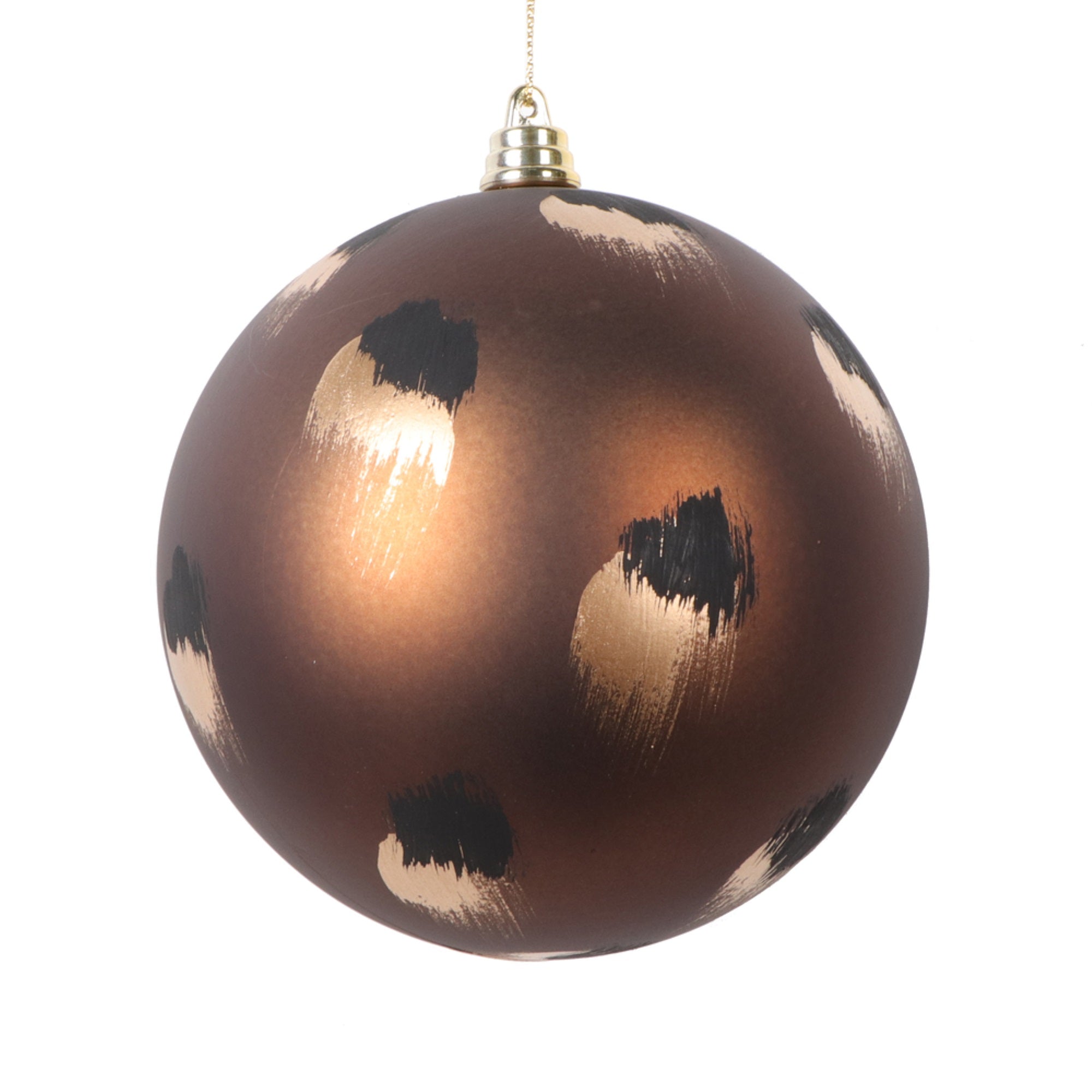 4.75” Mocha Brush Strokes Ball 4/Bag