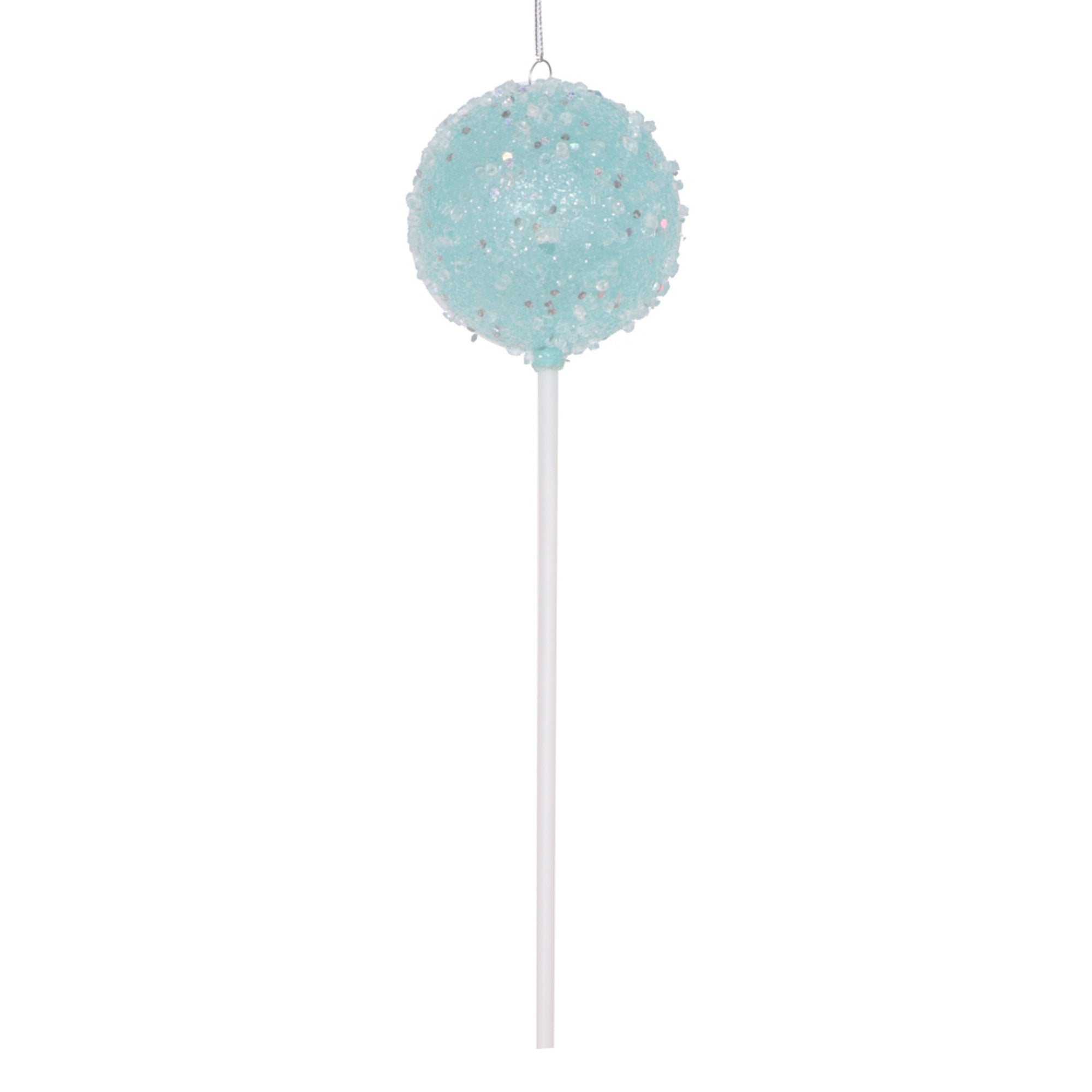 Vickerman 10” Blue Round Lollipop Ornament 3 per bag.