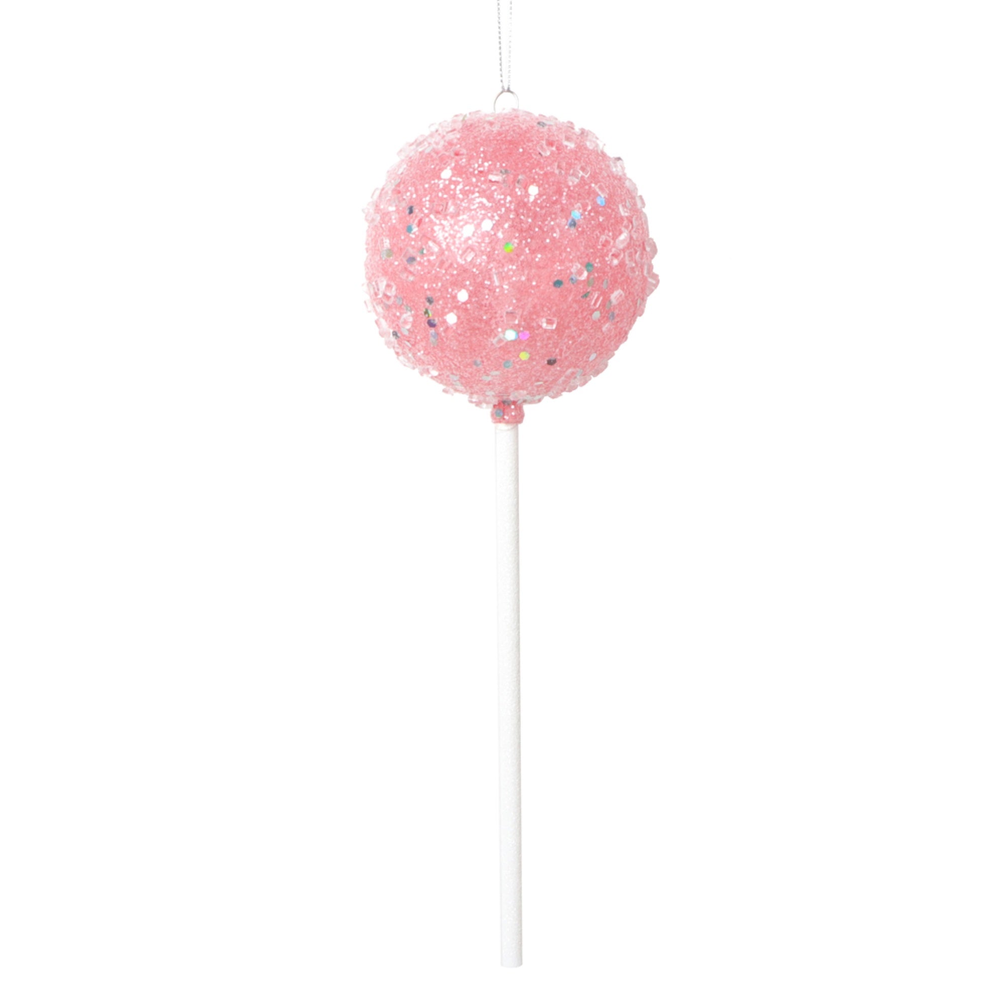 Vickerman 10” Pink Round Lollipop Ornament 3 per bag.
