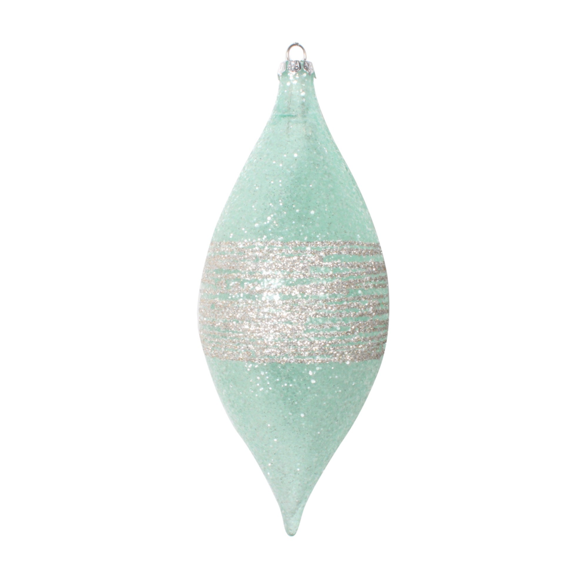 Vickerman 7” Light Green Shuttle Ornament 4 per bag.