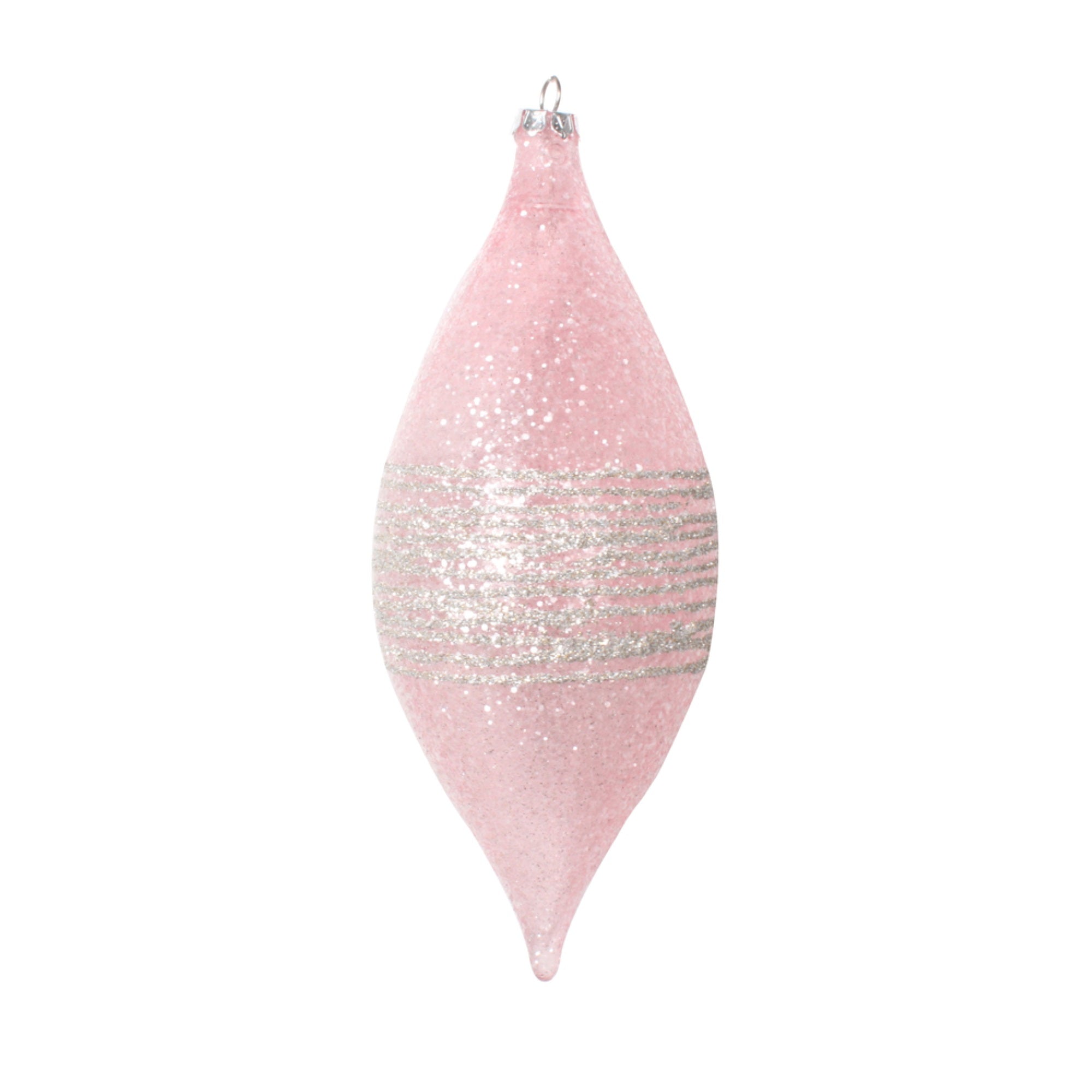 Vickerman 7” Light Pink Shuttle Ornament 4 per bag.