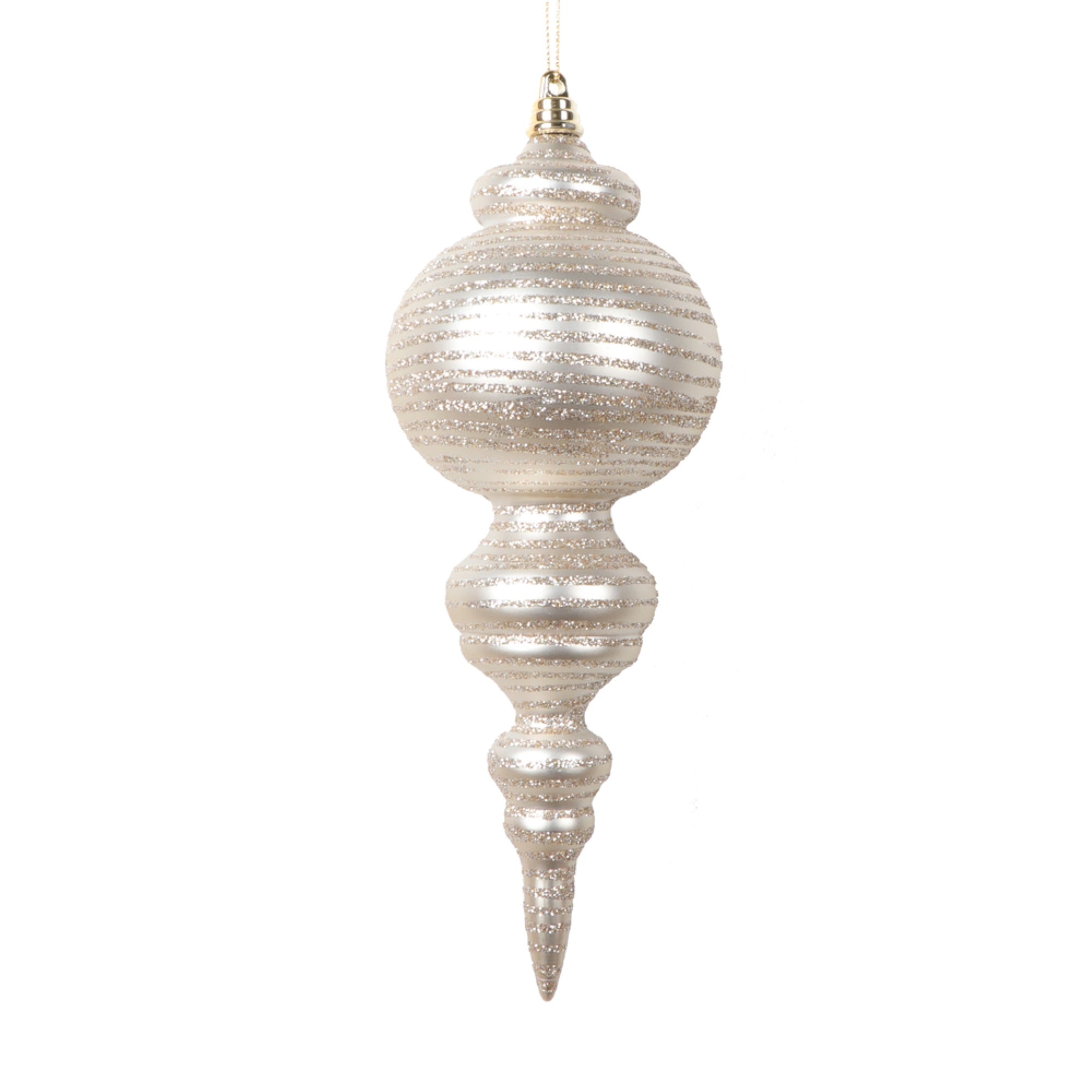 Vickerman 10” Matte Oat Finial Ornament 2 per bag.