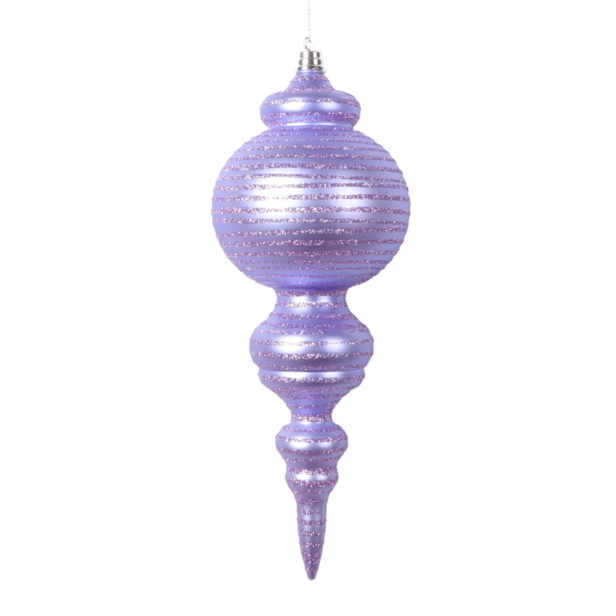 Vickerman 10” Matte Lavender Finial Ornament 2 per bag.