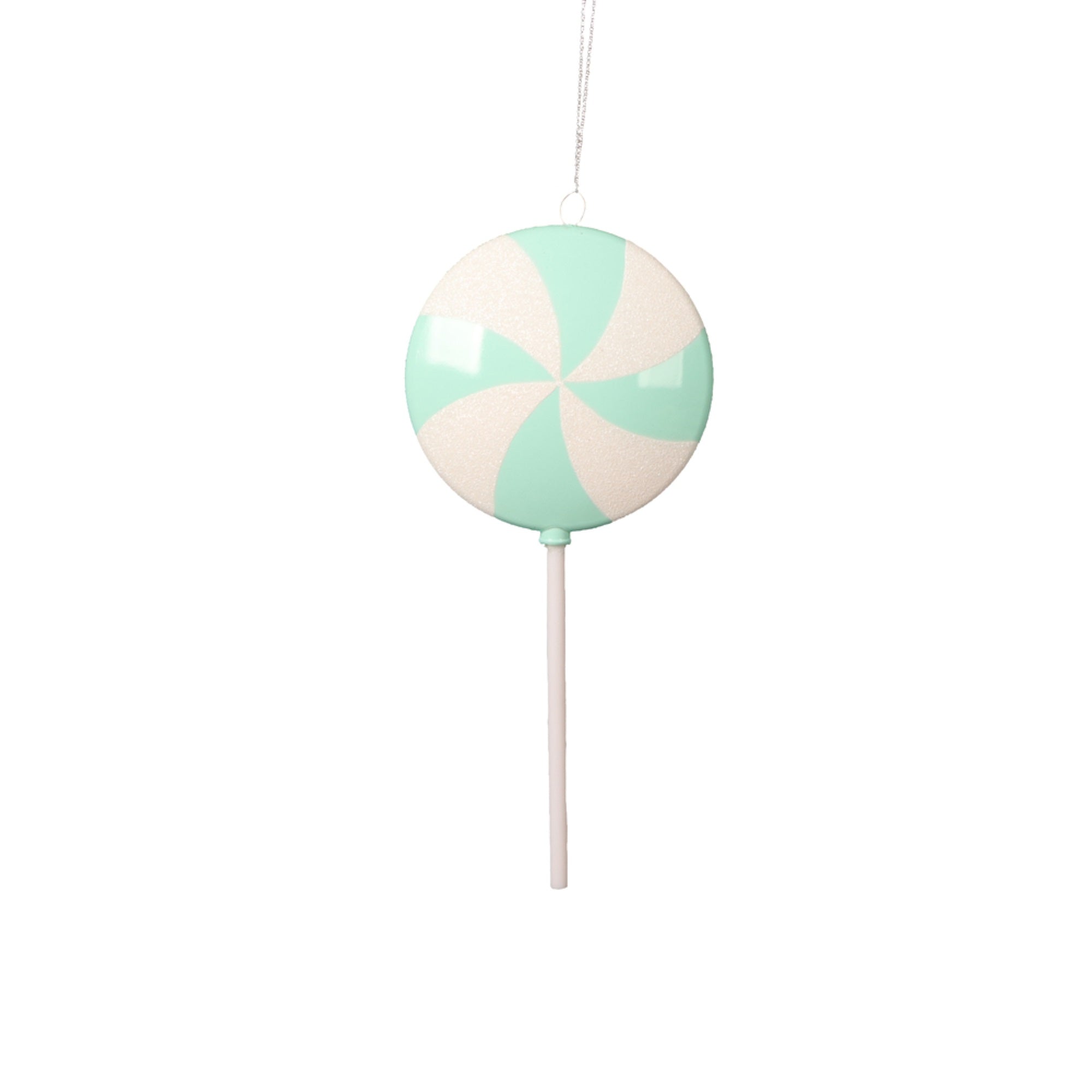 Vickerman 9” Seafoam Flat Round Lollipop 6 per bag.