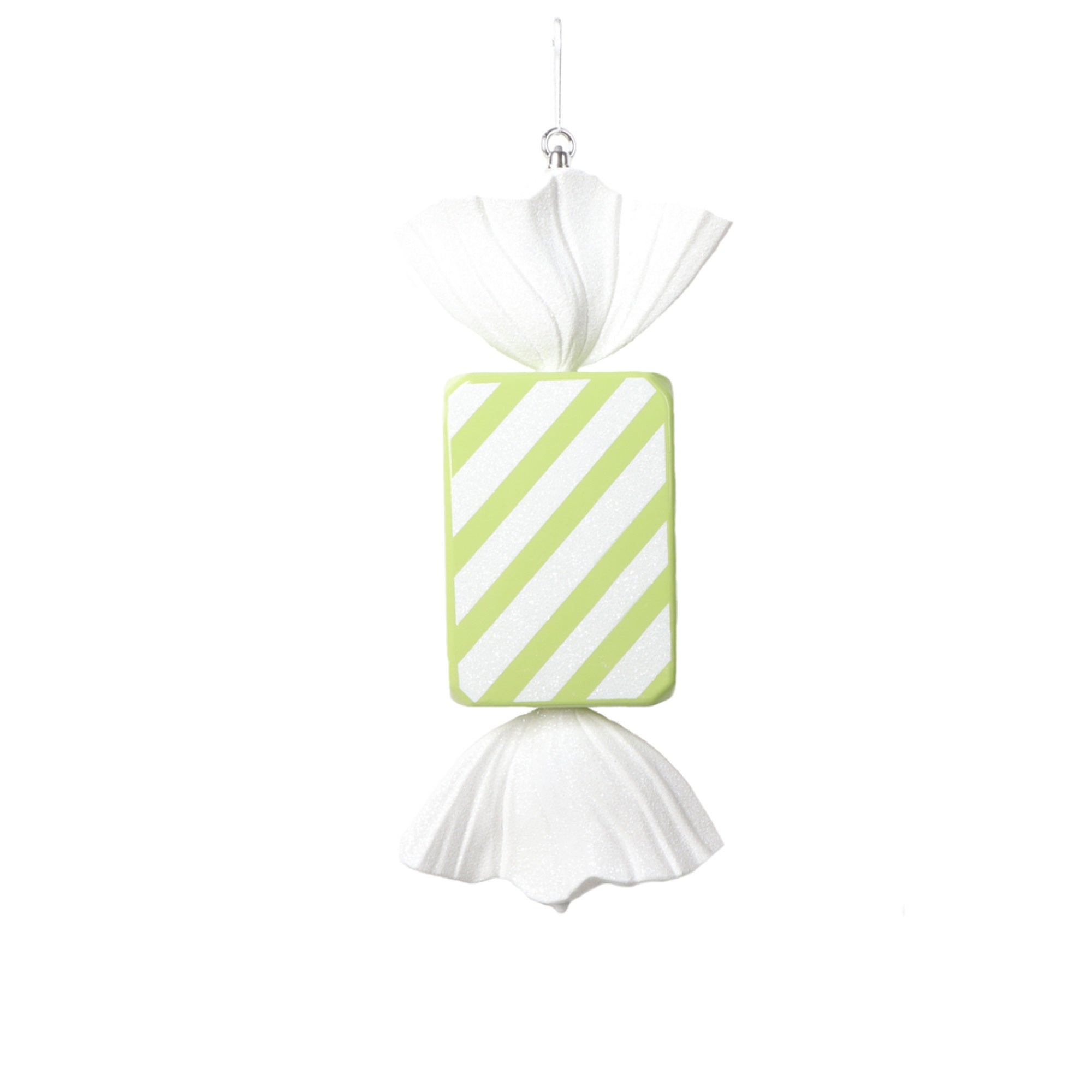 18.5” Lime Rectangle Stripe Candy