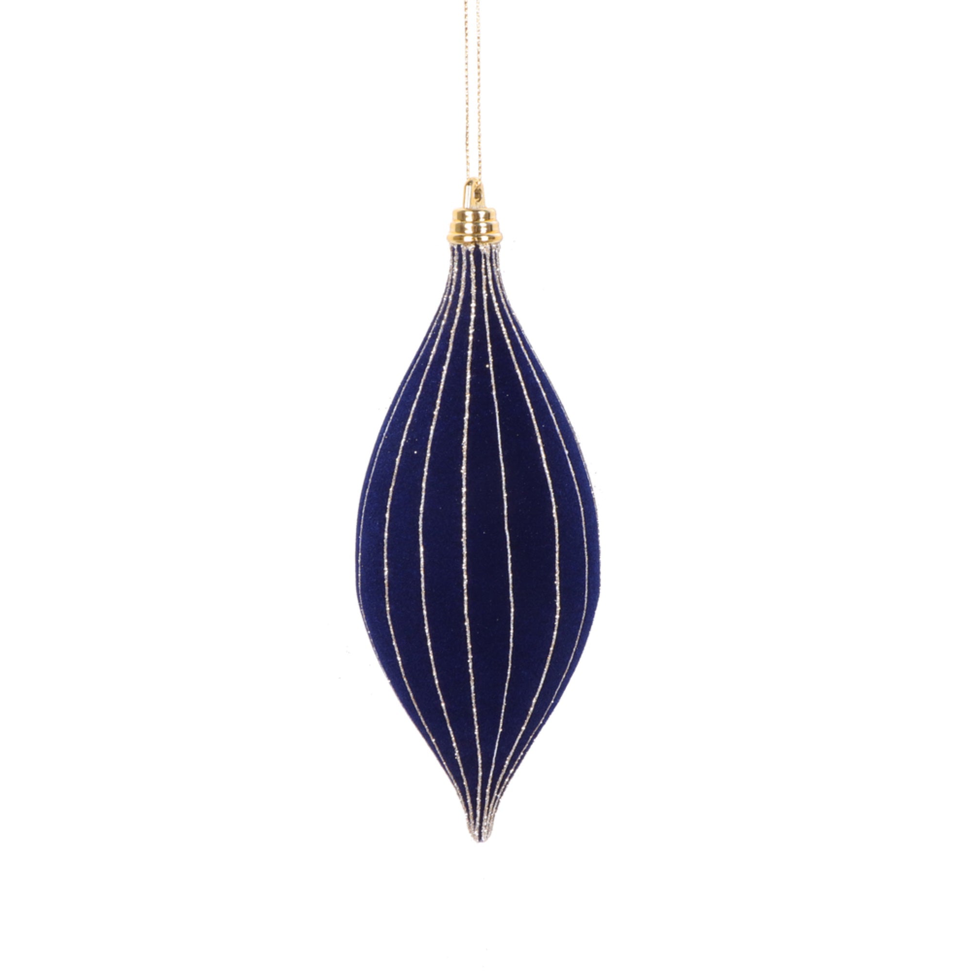 Vickerman 7” Midnight Blue Shuttle Ornament 3 per bag.