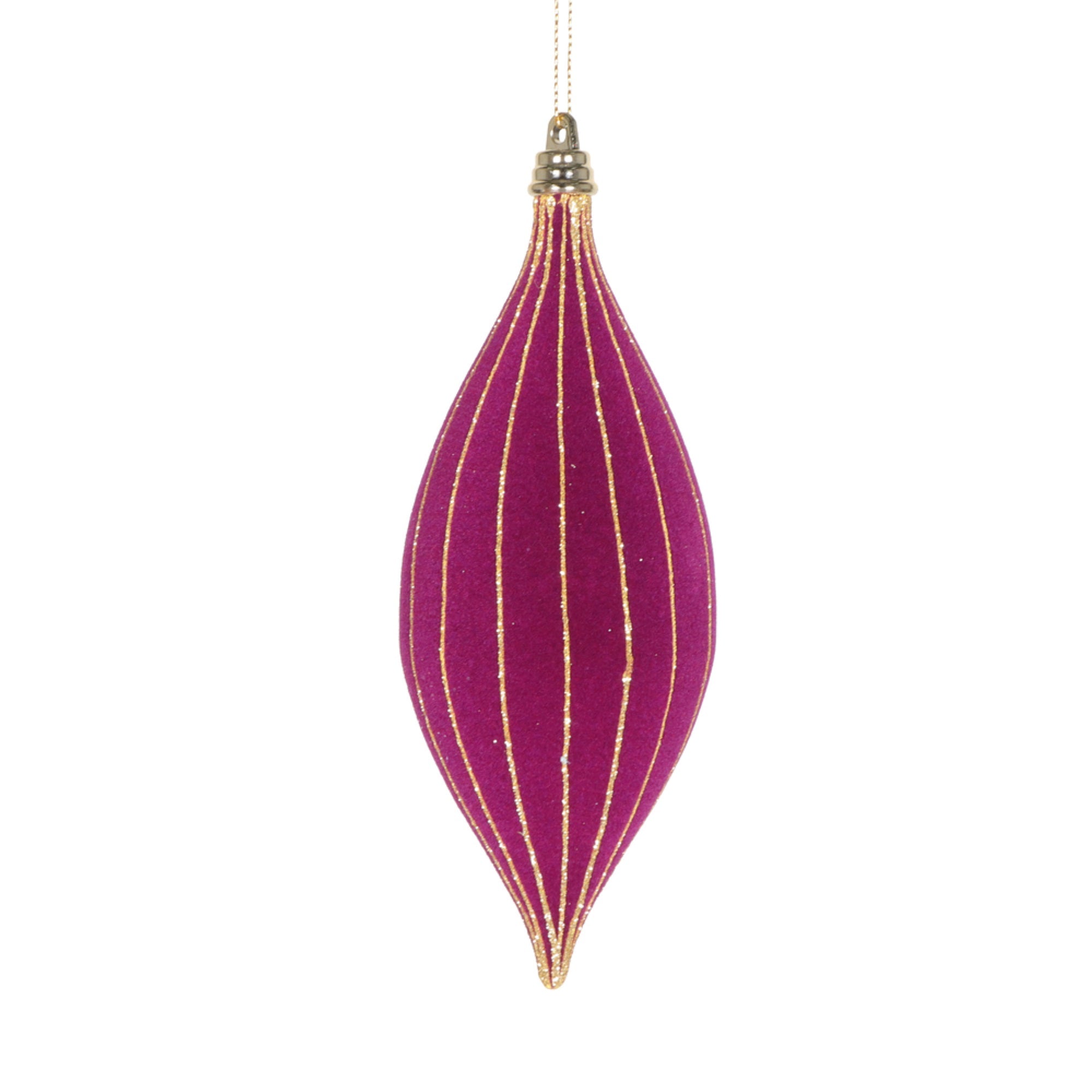 Vickerman 7” Dark Purple Shuttle Ornament 3 per bag.
