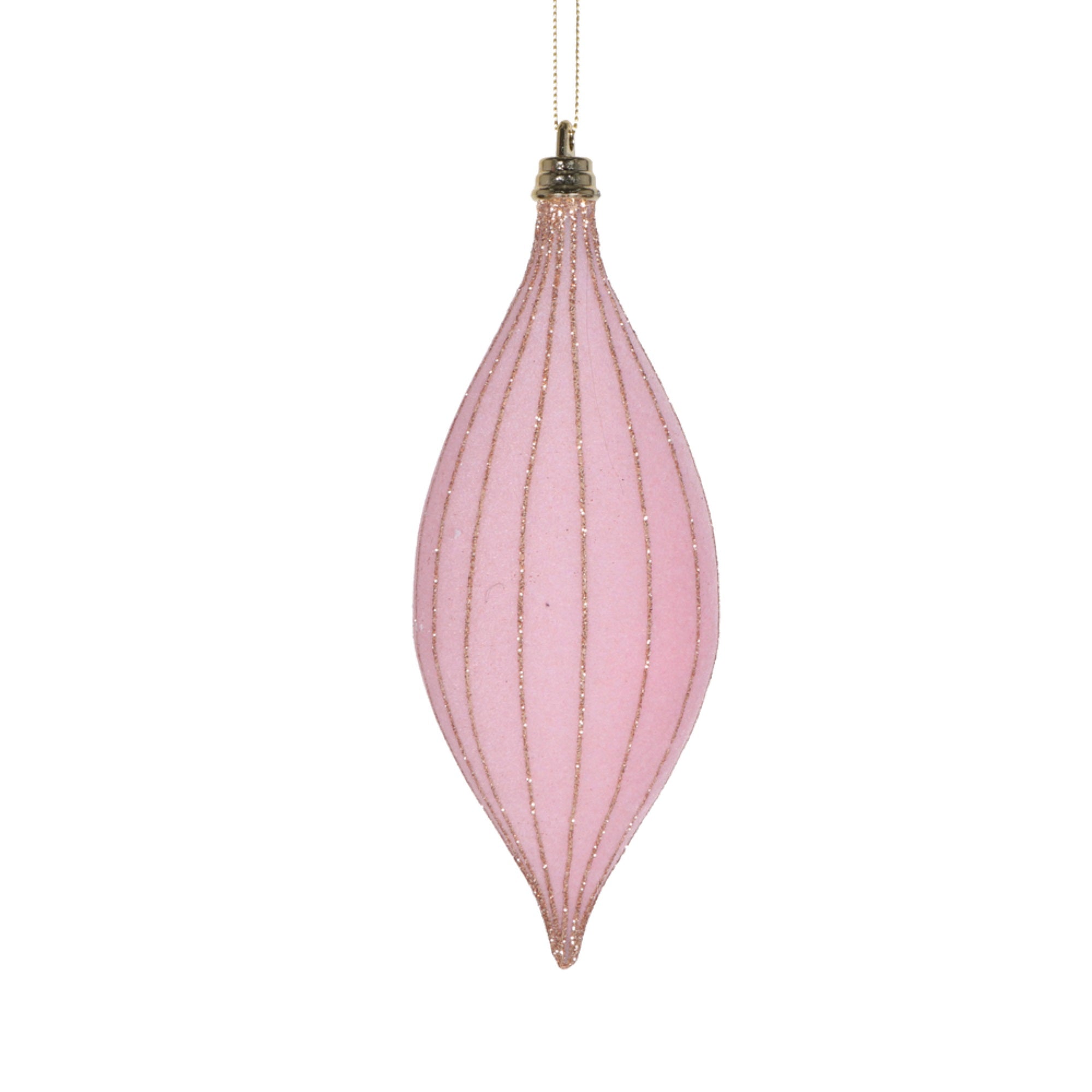 Vickerman 7” Light Pink Shuttle Ornament 3 per bag.