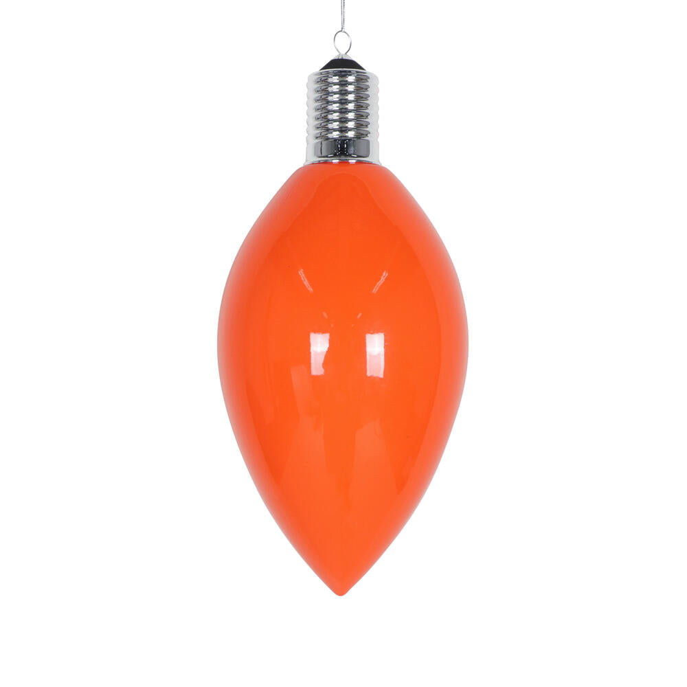 15.5” Orange Enamel C9 Bulb Ornament