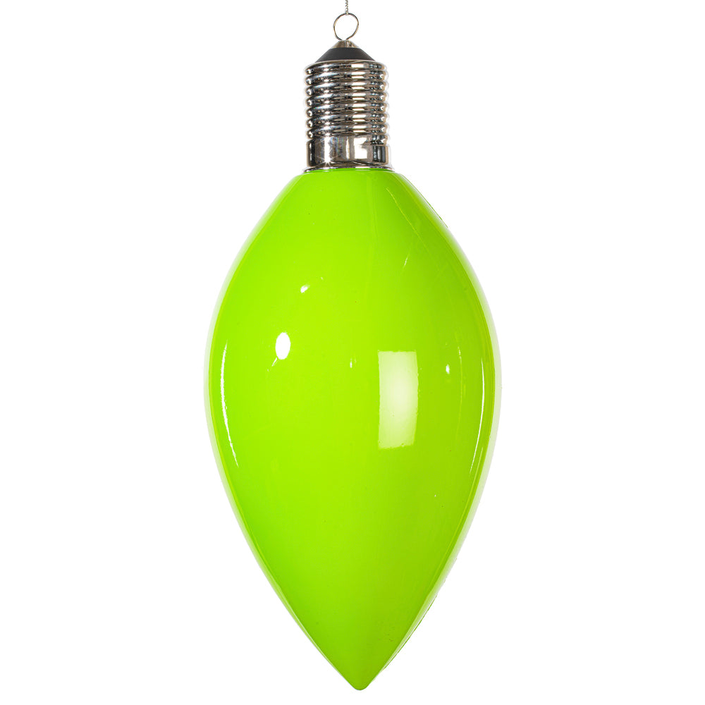 15.5” Light Green Enamel C9 Bulb Ornamnt