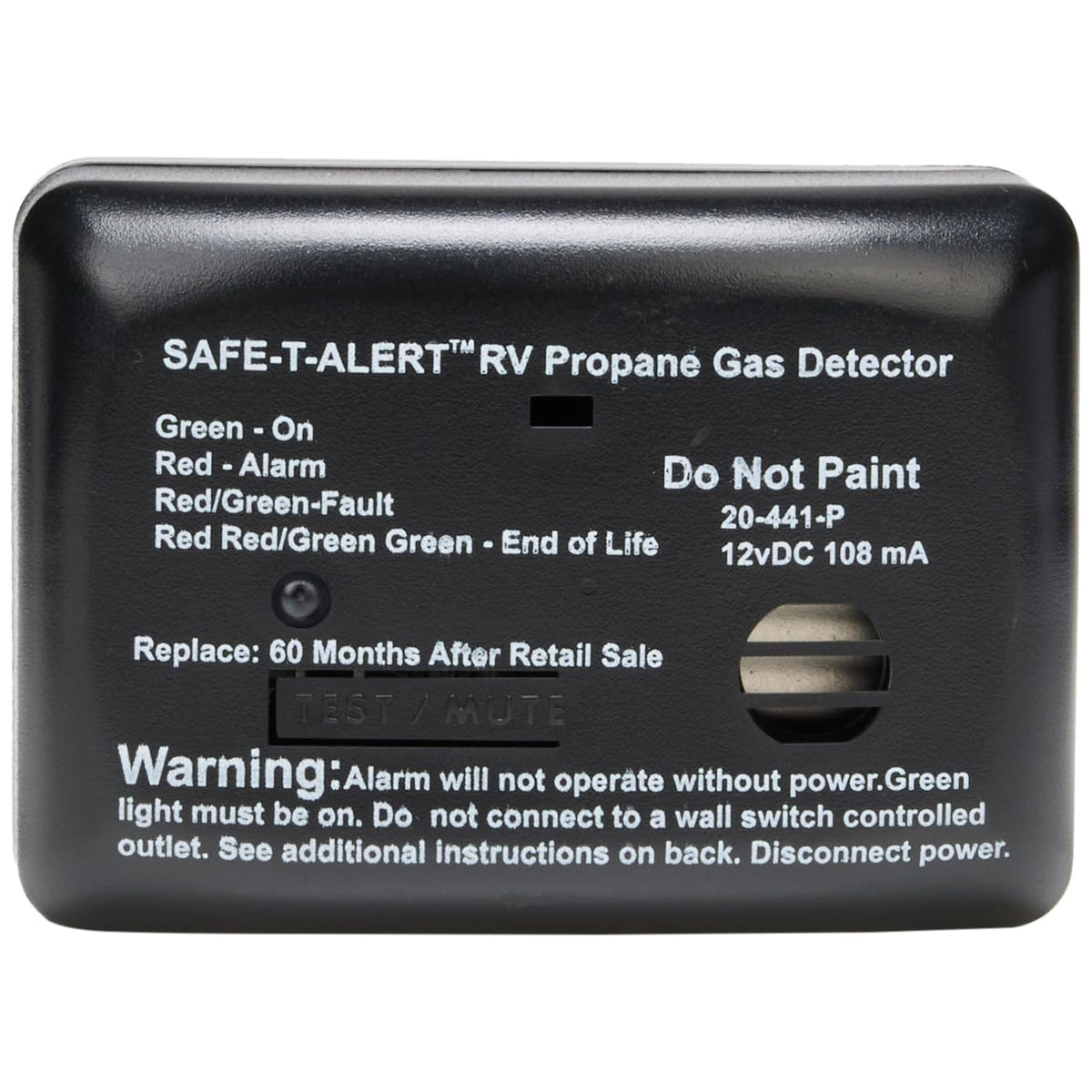 Mti Industries 20441Pbl 12V Lp Gas Alarm
