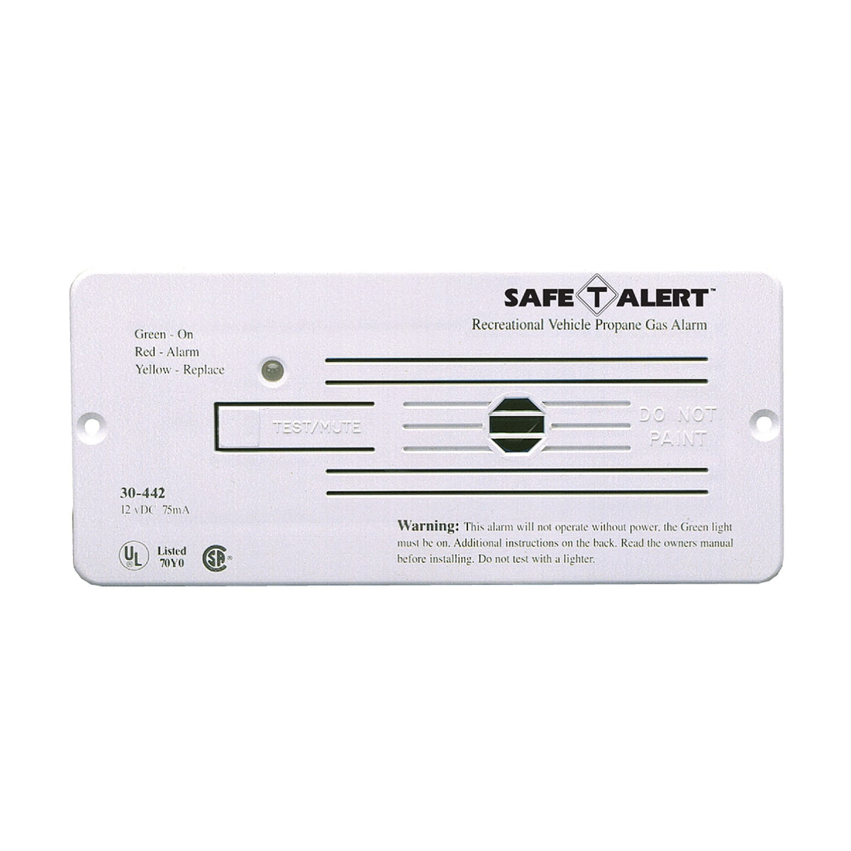 Mti Industries 30-442-P-Wt Propane Gas Alarm - White