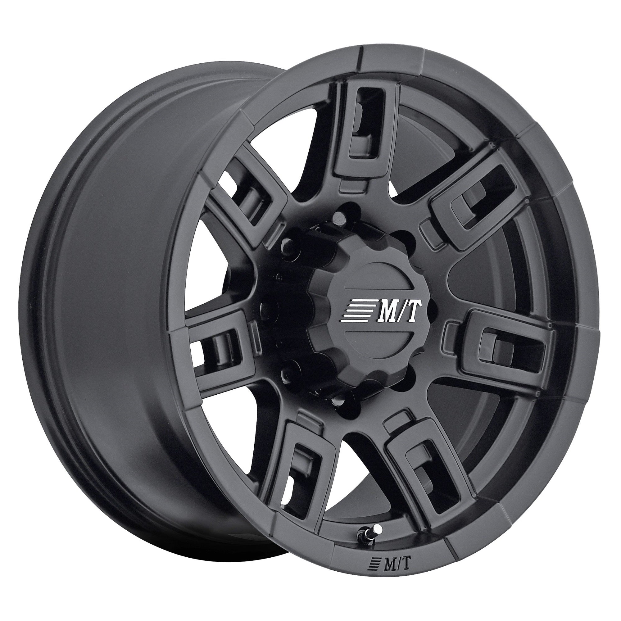 Mickey Sidebiter Ii Wheel With Satin Black Finish (17X9'/6X5.5') 0 Millimeters Offset