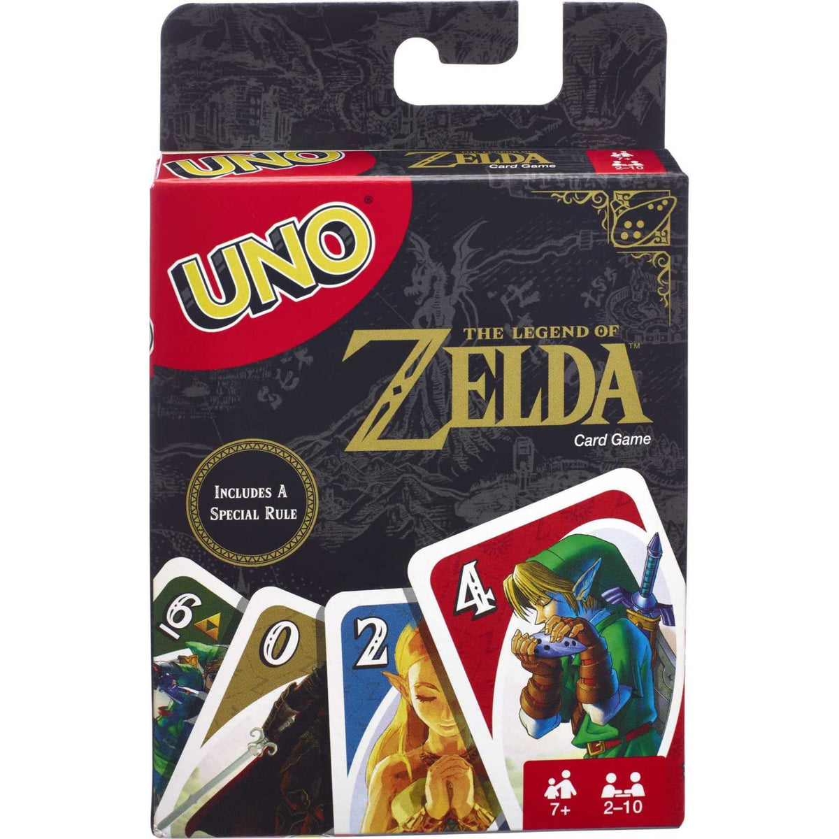 Mattel Games Uno The Legend Of Zelda Card Game For Family Night With Graphics From The Legend Of Zelda & Special Rule