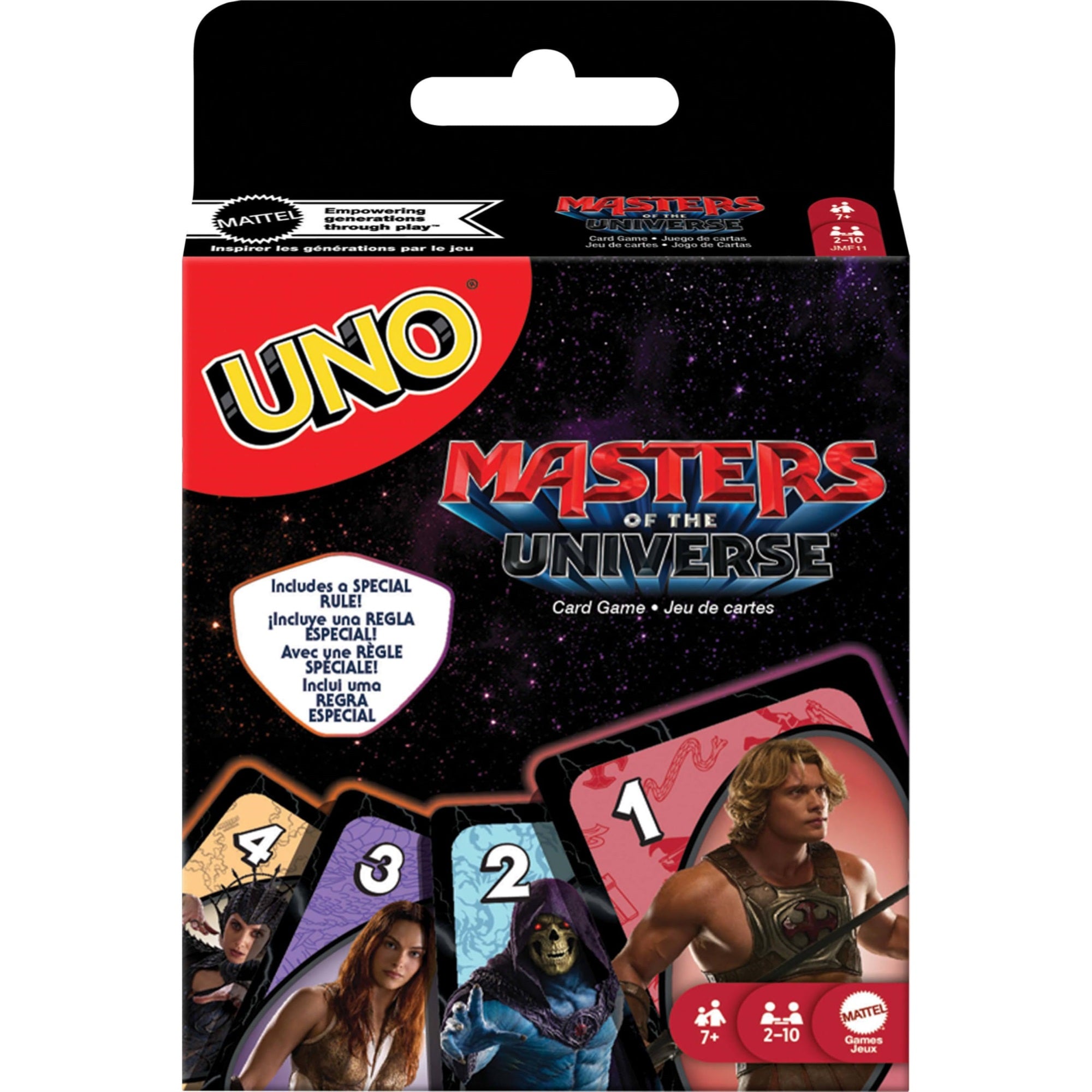 Mattel Games UNO Masters of the Universe Movie Card Game with Themed Deck for Kids, Family Nights, Parties, Travel & Camping