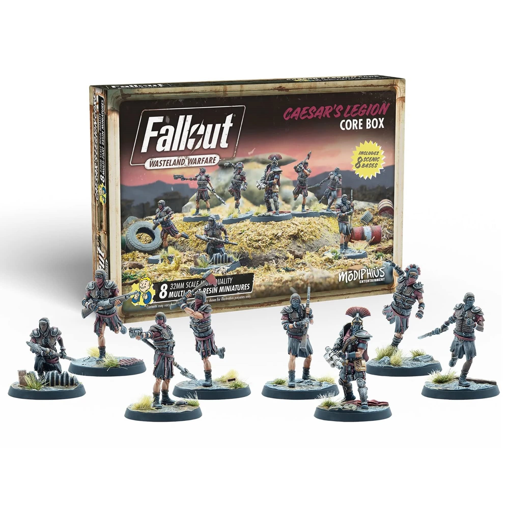 Modiphius Entertainment Fallout Wasteland Warfare: Caesar'S Legion Core Box - 8 Figure Set, Rpg
