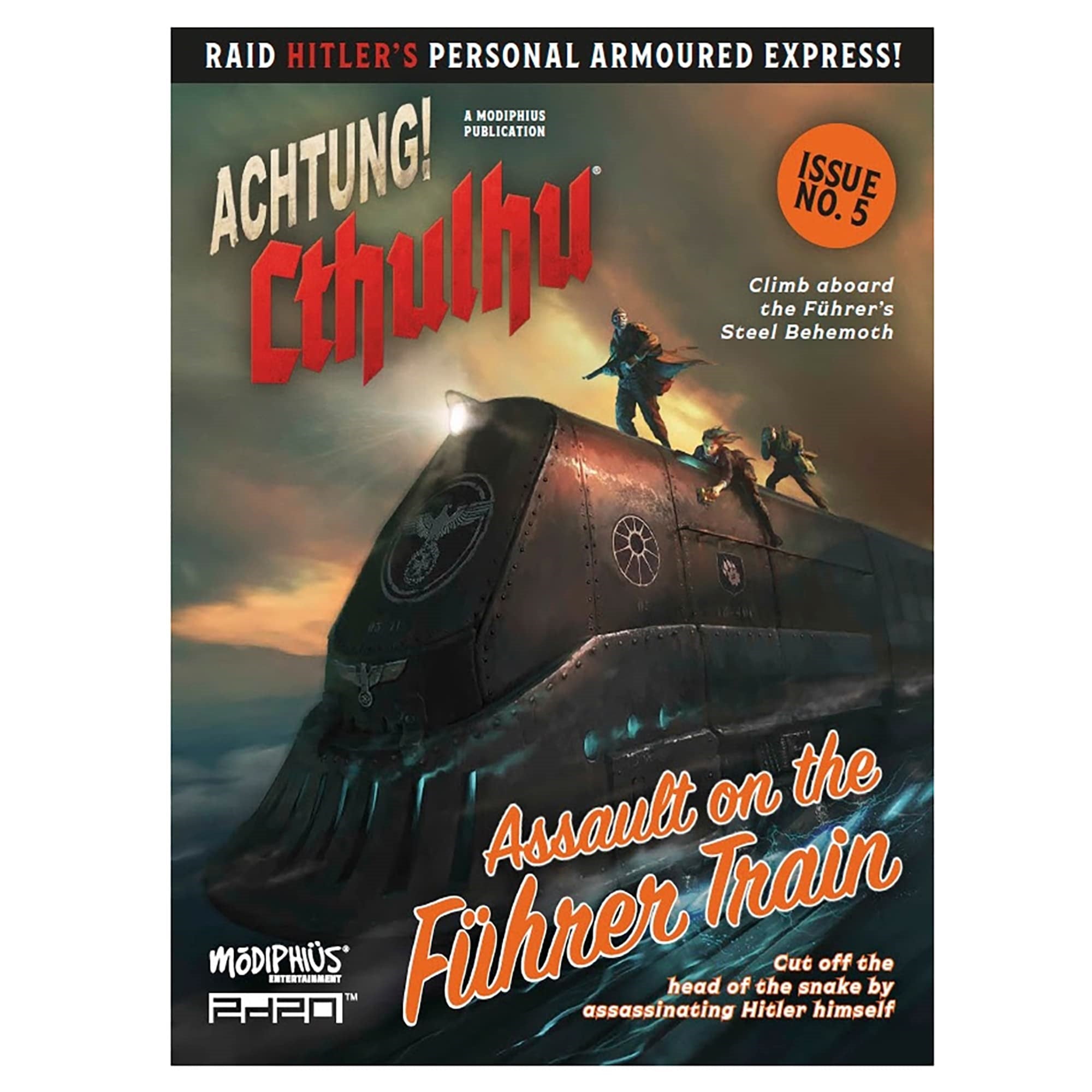 Impressions Achtung! Cthulhu :Assault on The Fuhrer Train 2d20 - Expansion Hardcover RPG Book