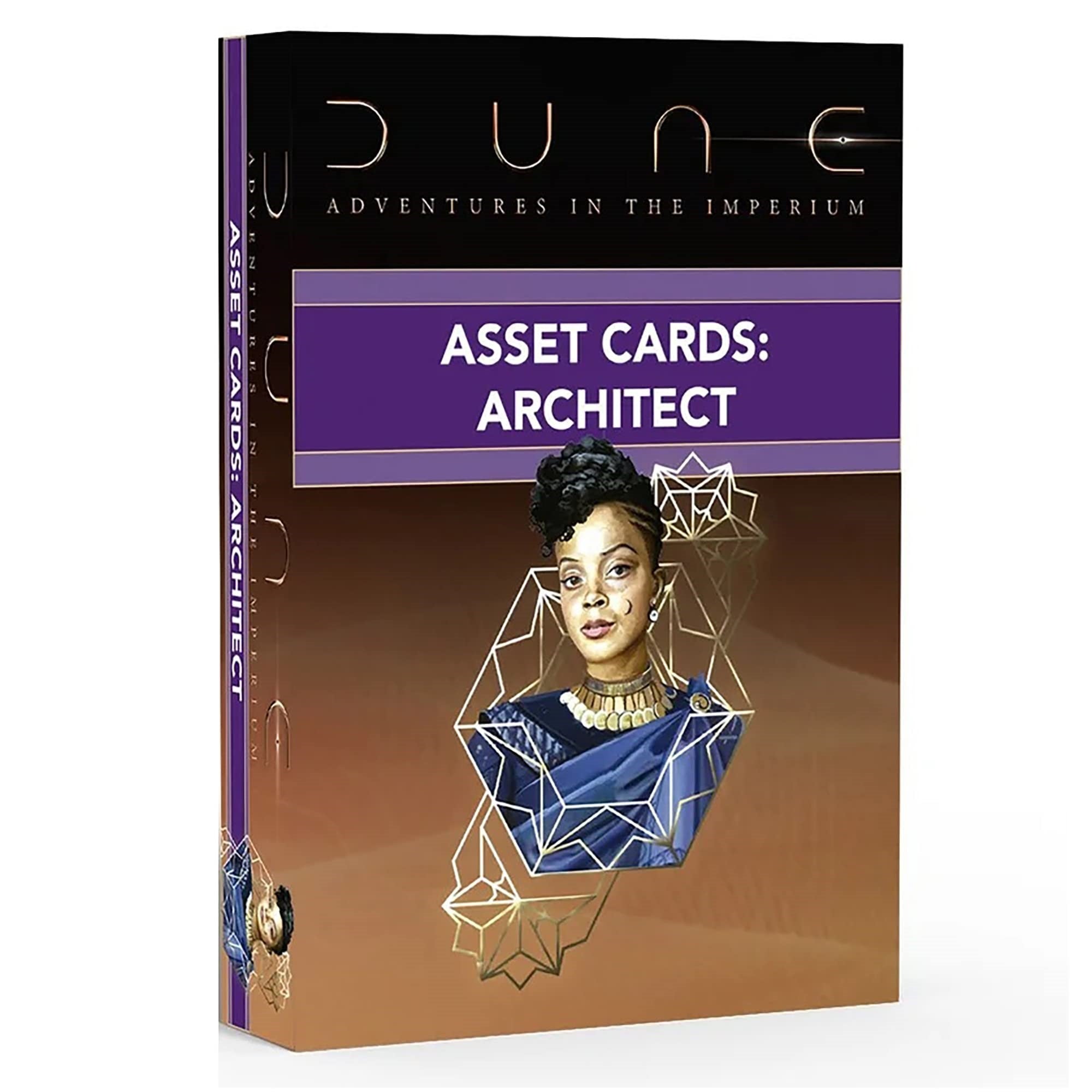 Dune: Asset Cards - Architect Expansion Deck - Dune Adventures In The Imperium, 56 Cards Rpg Expansion, Accessory Pack, Each Card Details An Individual Asset, Role-Playing Game