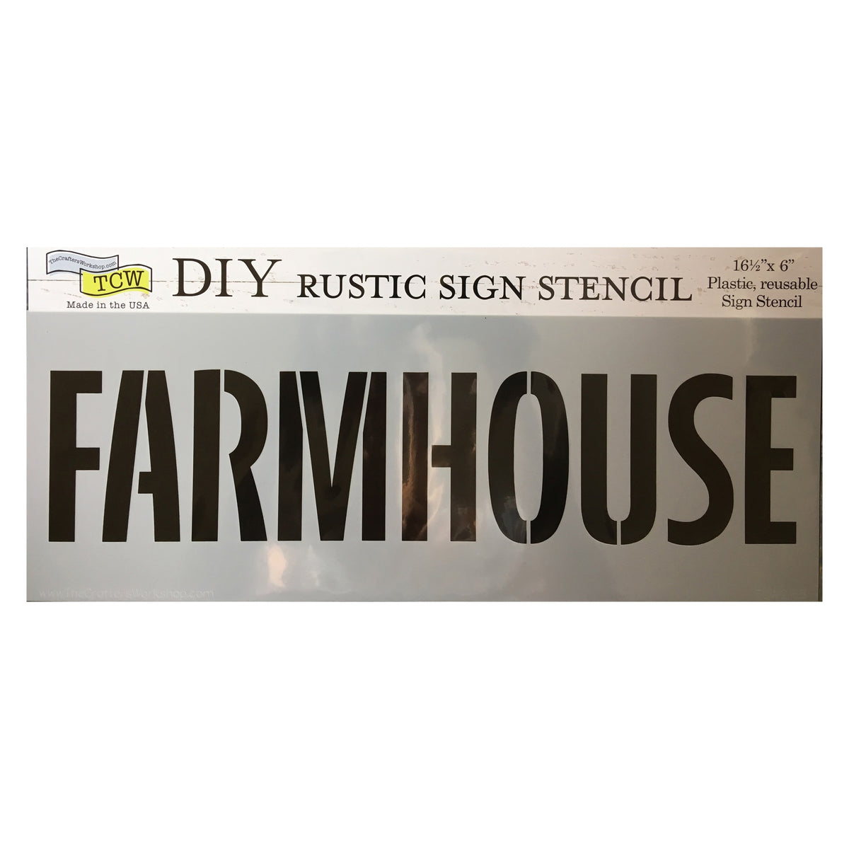 The Crafter'S Workshop Stencil, 16.5 X 6, Farmhouse