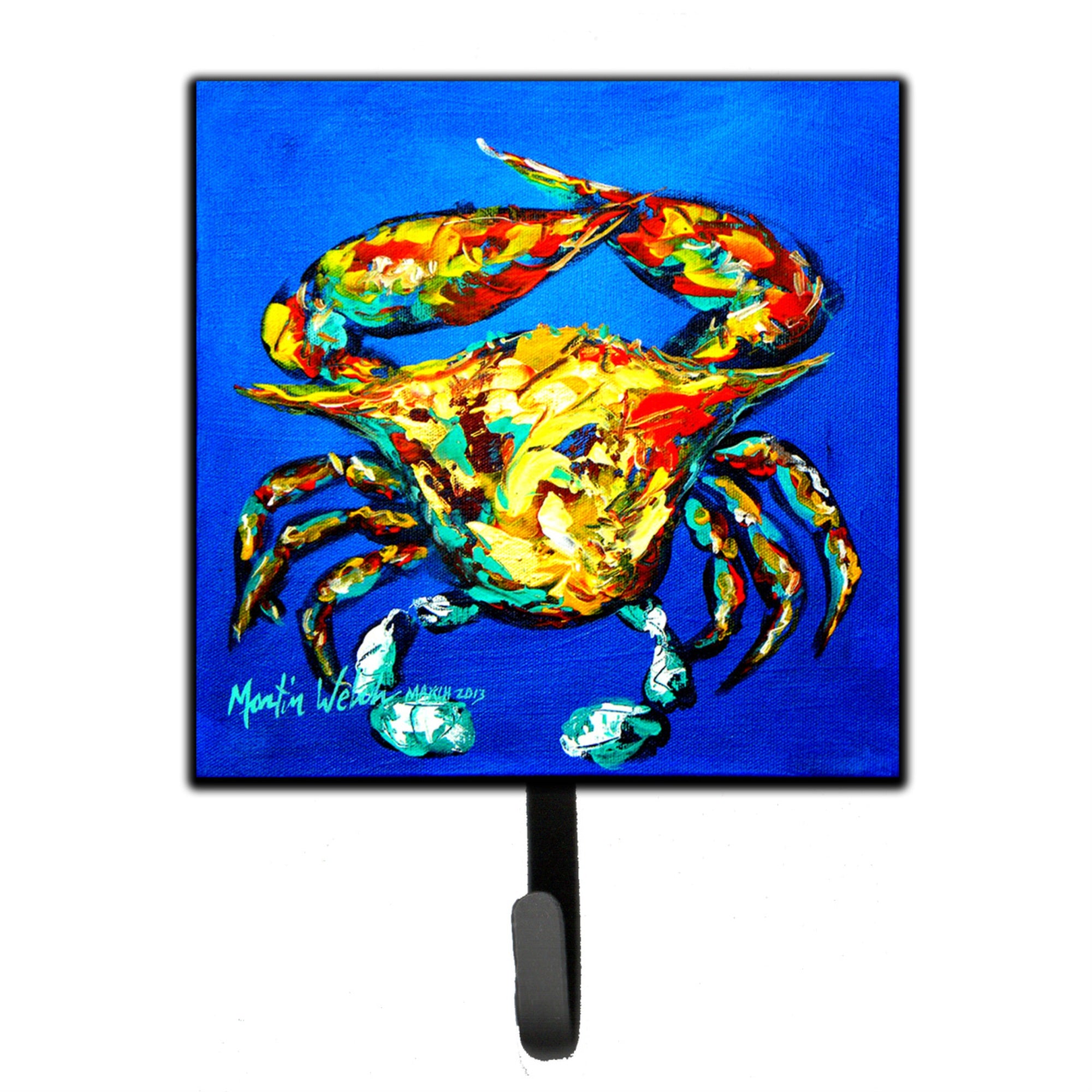 Caroline'S Treasures Mw1021Sh4 Crab Criss Crow Leash Or Key Holder, Small, Multicolor