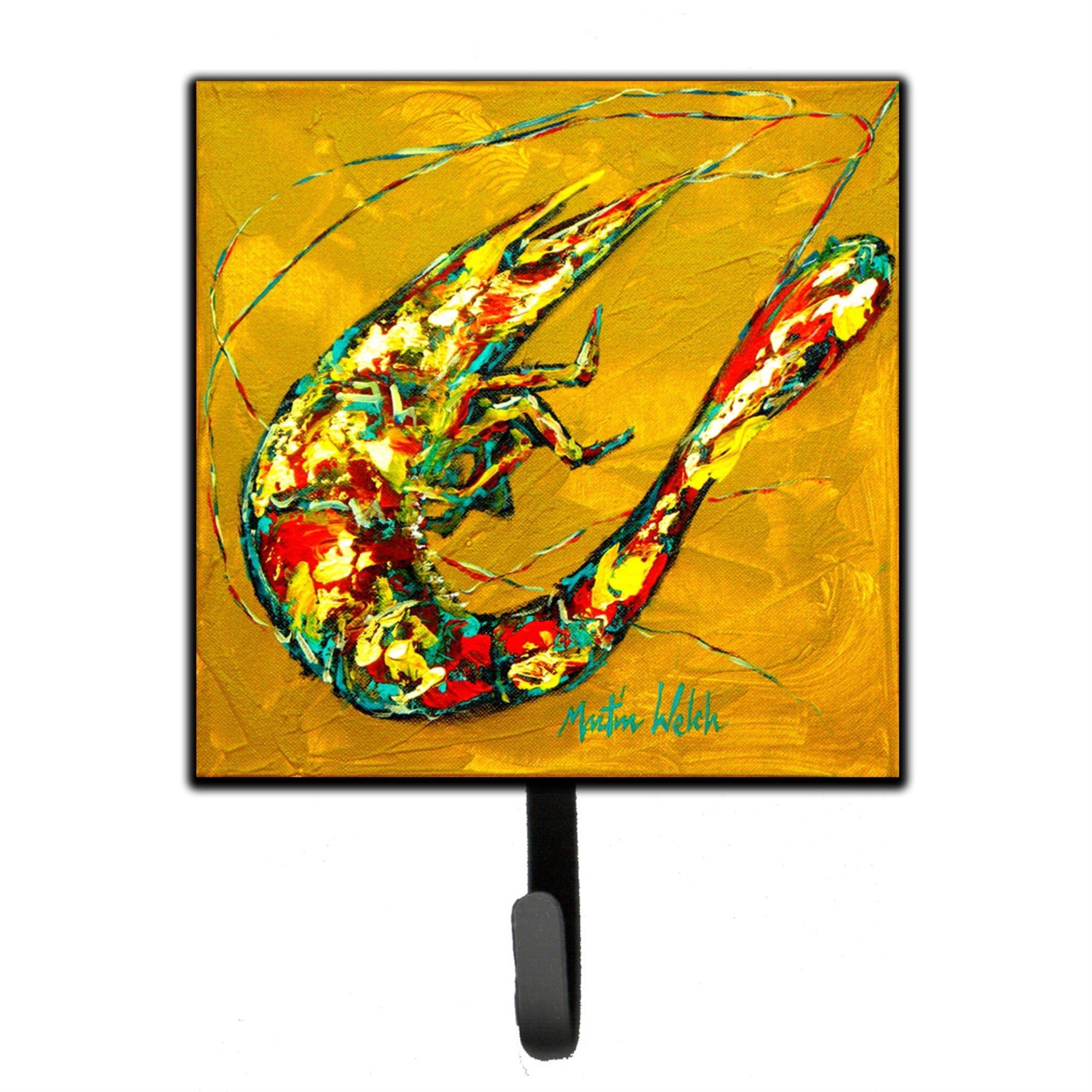 Caroline'S Treasures Mw1058Sh4 Shrimp & Hot Mustard Leash Or Key Holder, Small, Multicolor